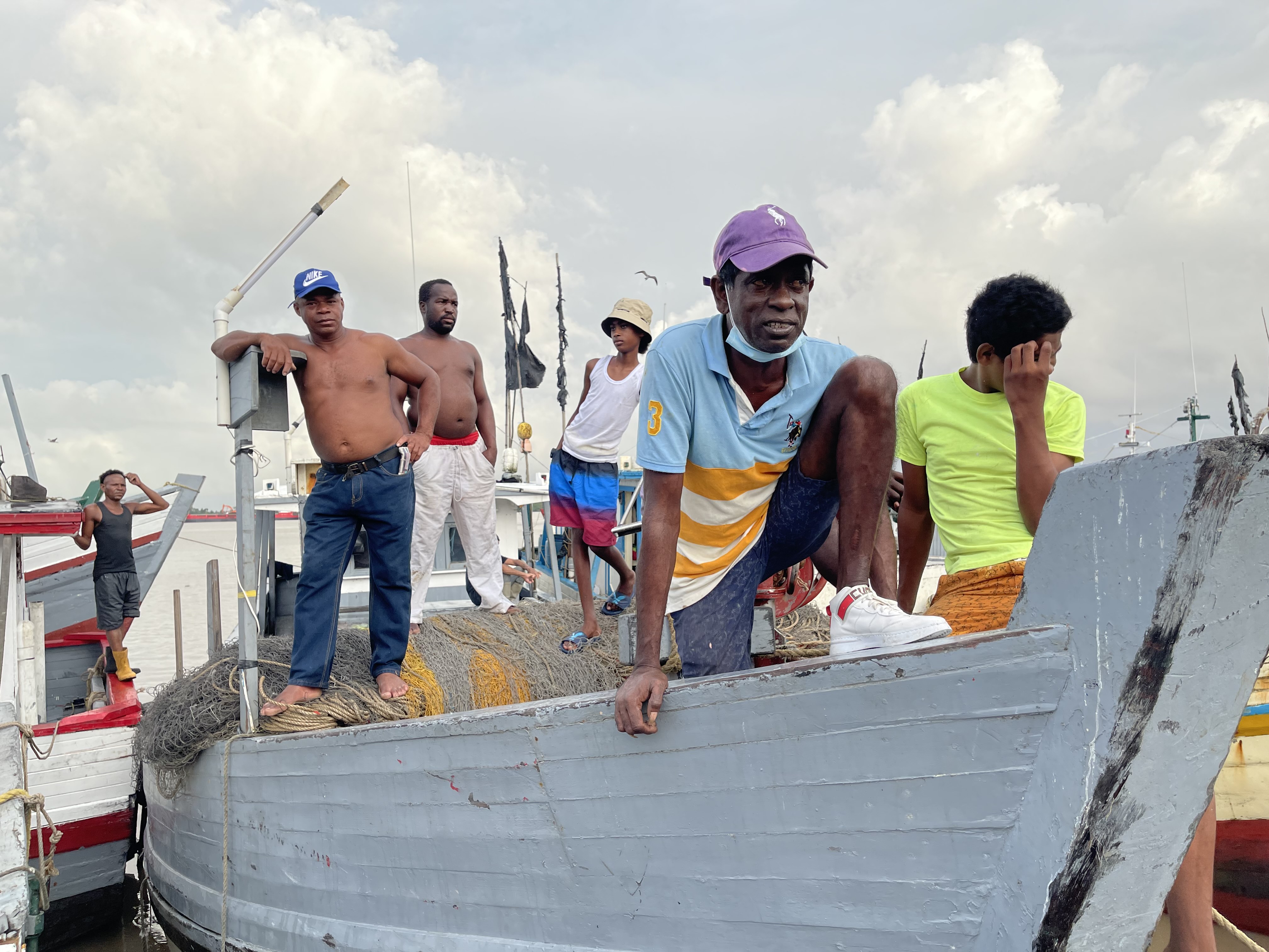 Local fishermen say their catches have dropped substantially as the oil industry has grown and climate change worsens [Chris Arsenault/Al Jazeera]