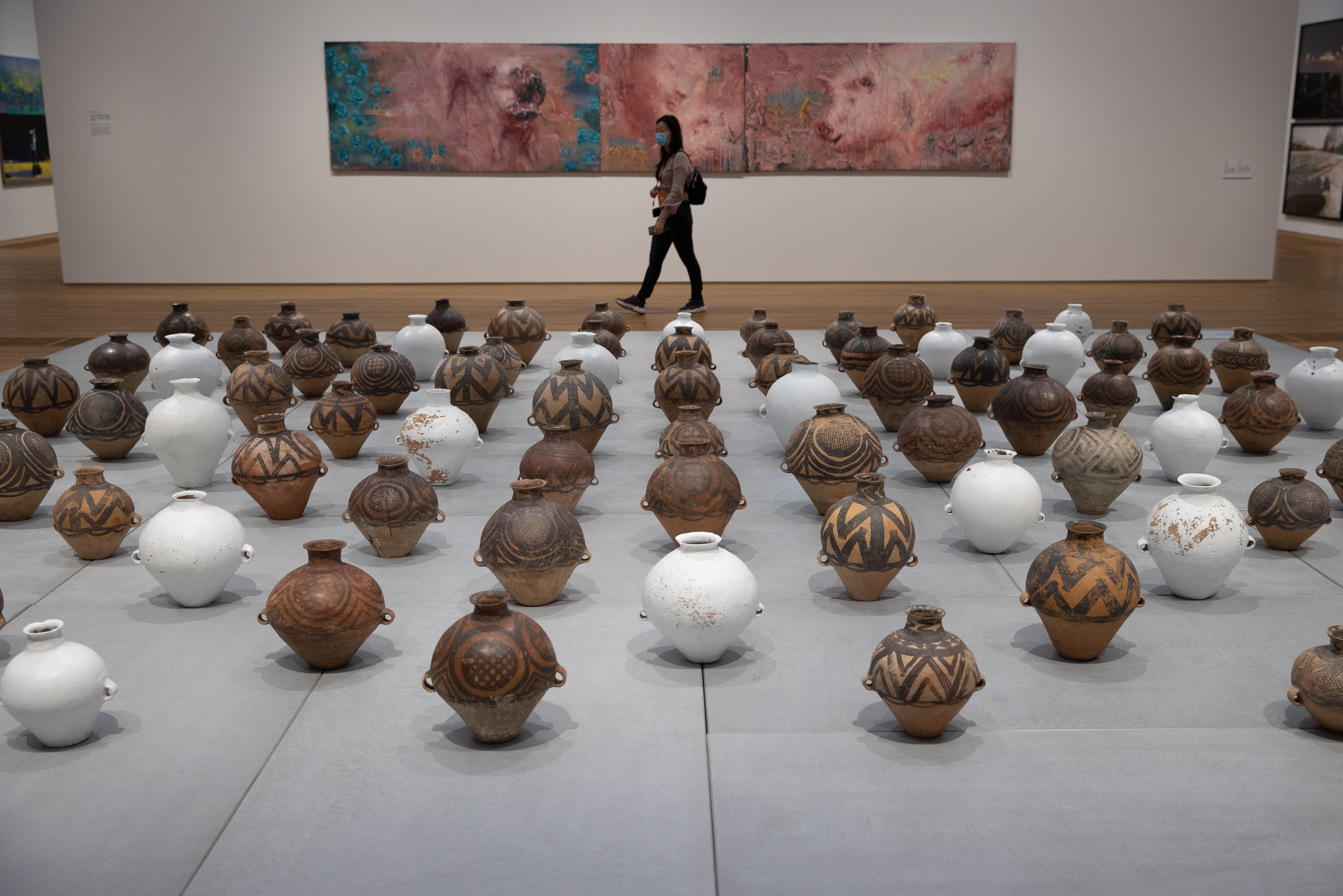 The Ai Wei Wei installation 'Whitewash' at Hong Kong's M+ museum