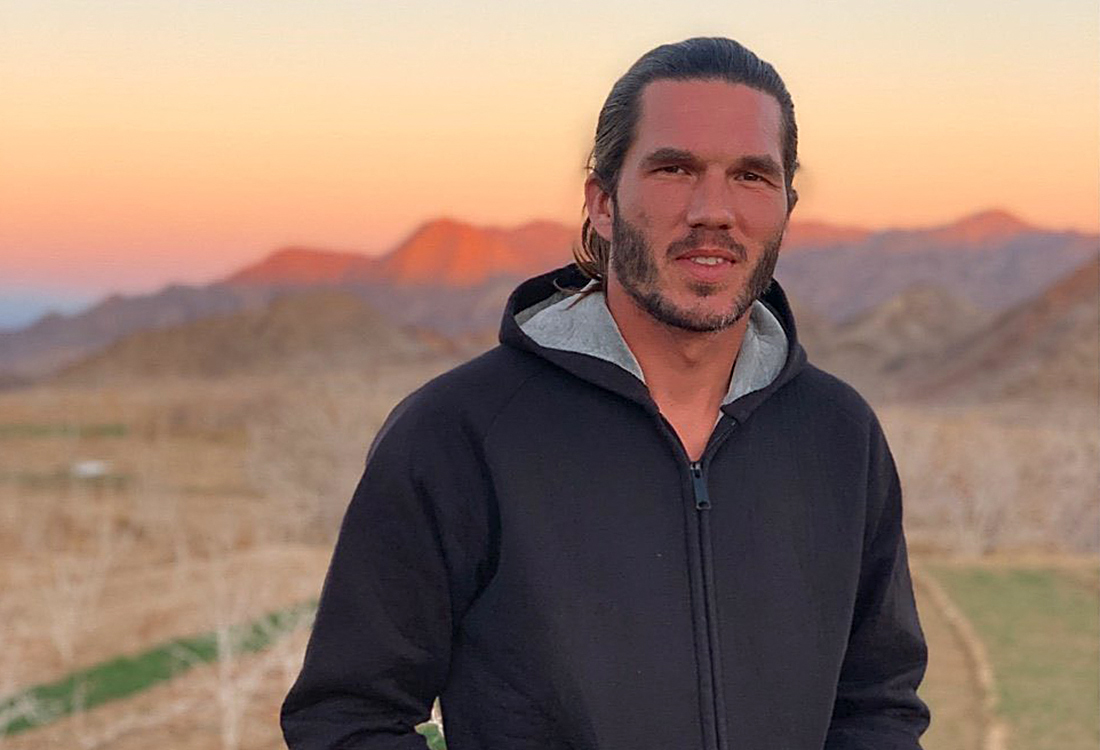 Benjamin Briere posing for a picture at an undisclosed location