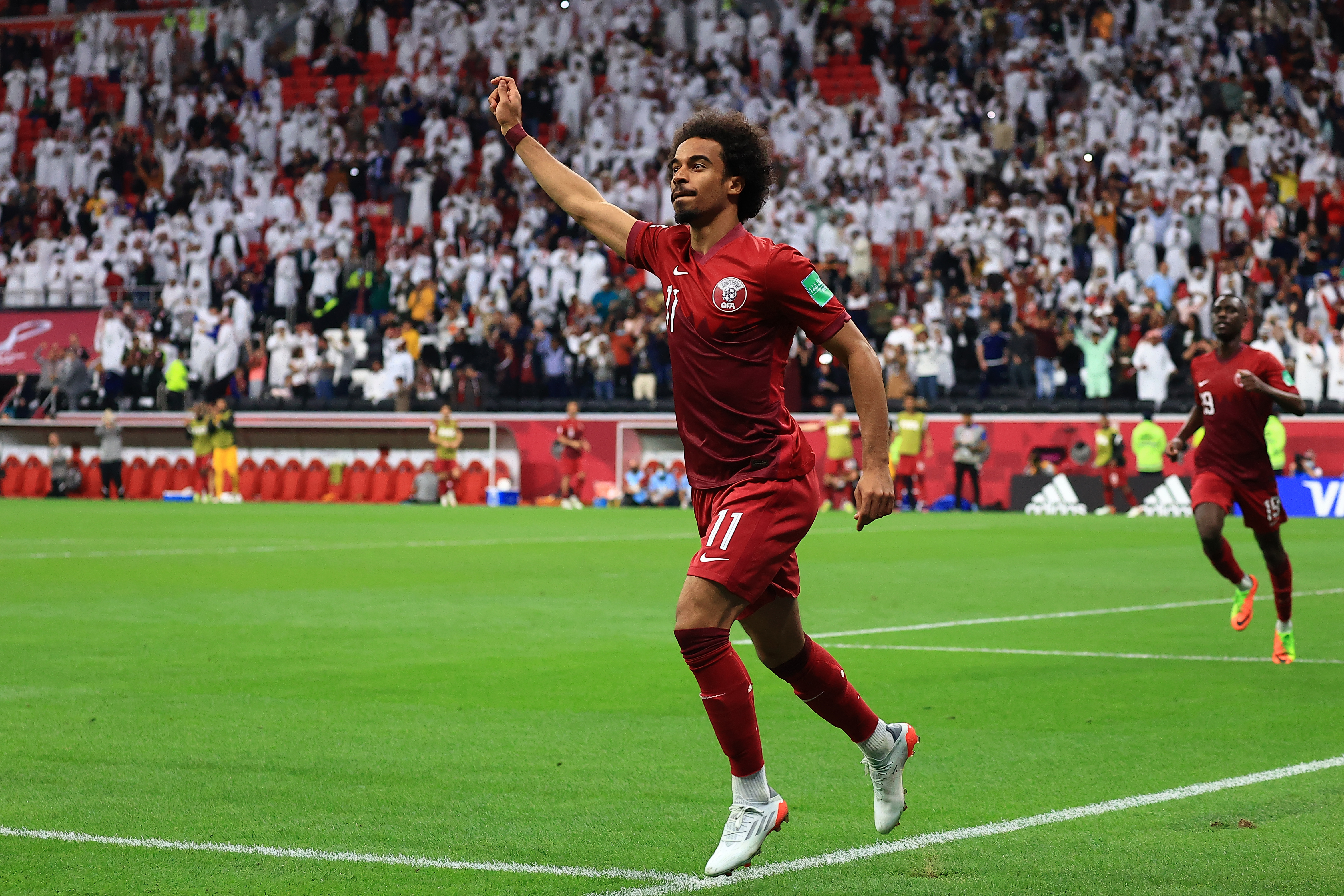 Akram Afif of Qatar