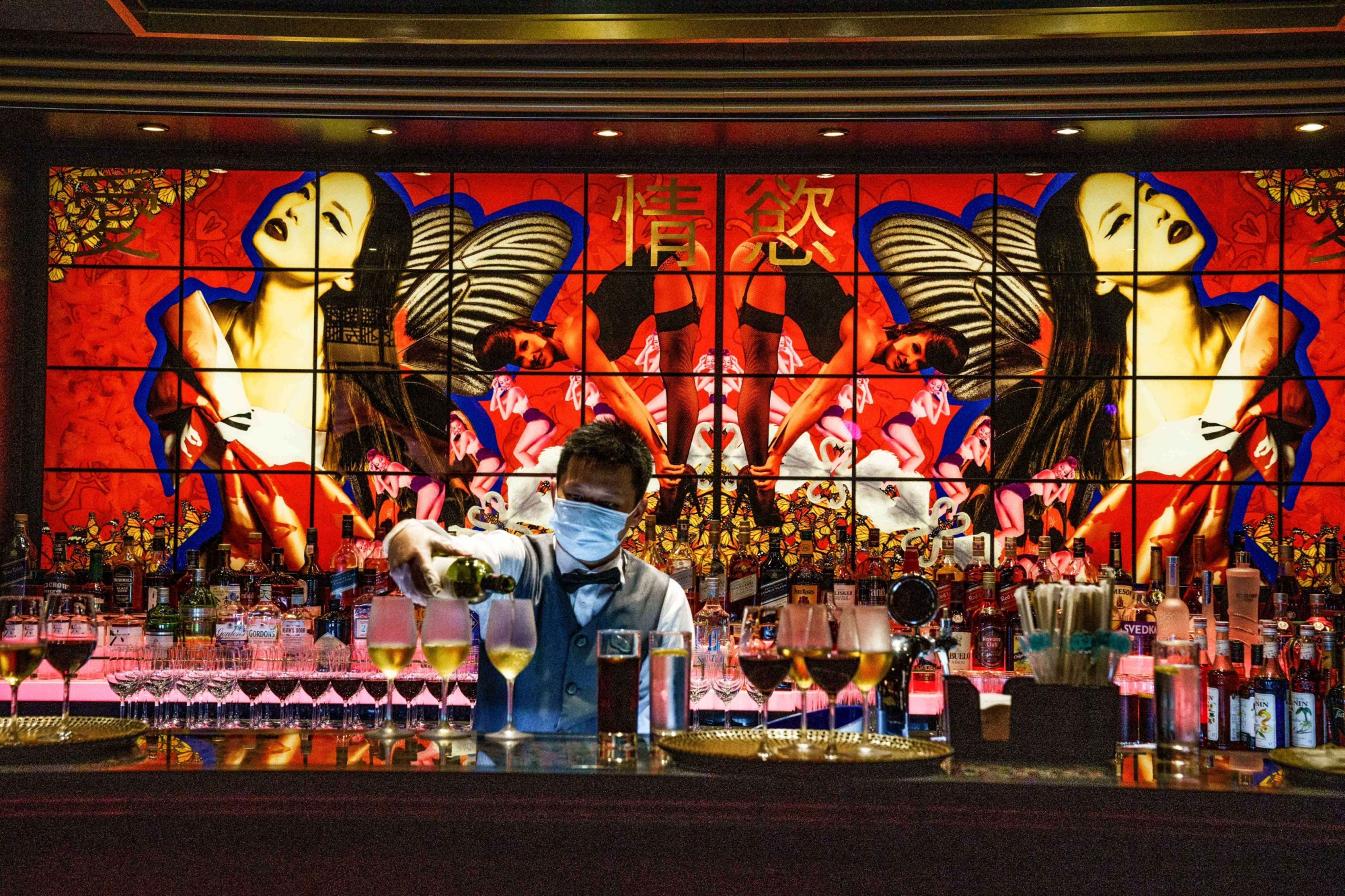 Bartender on Genting Hong Kong ship