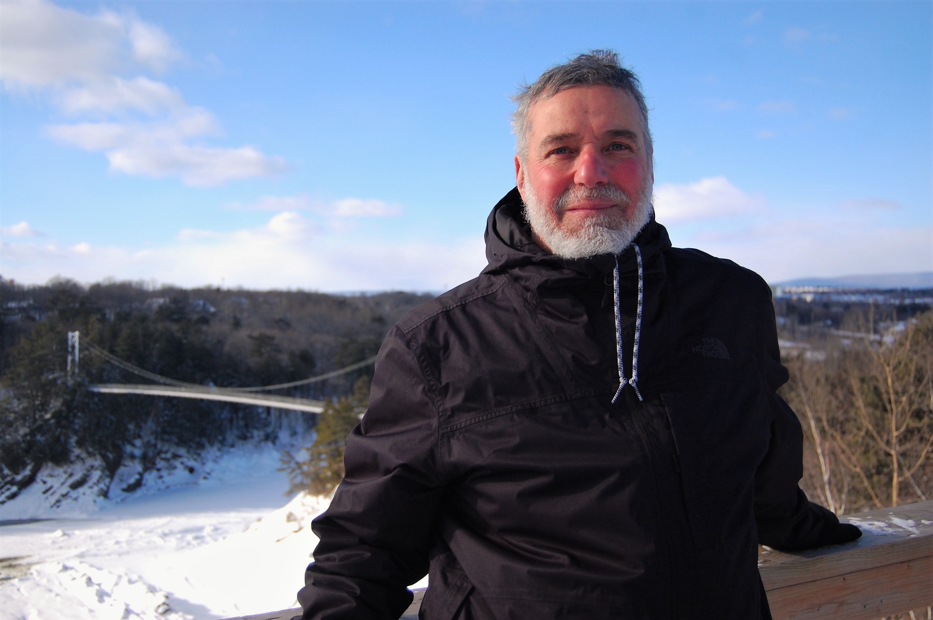 Hakim Chambaz, a Quebec mosque attack survivor, poses for a photograph