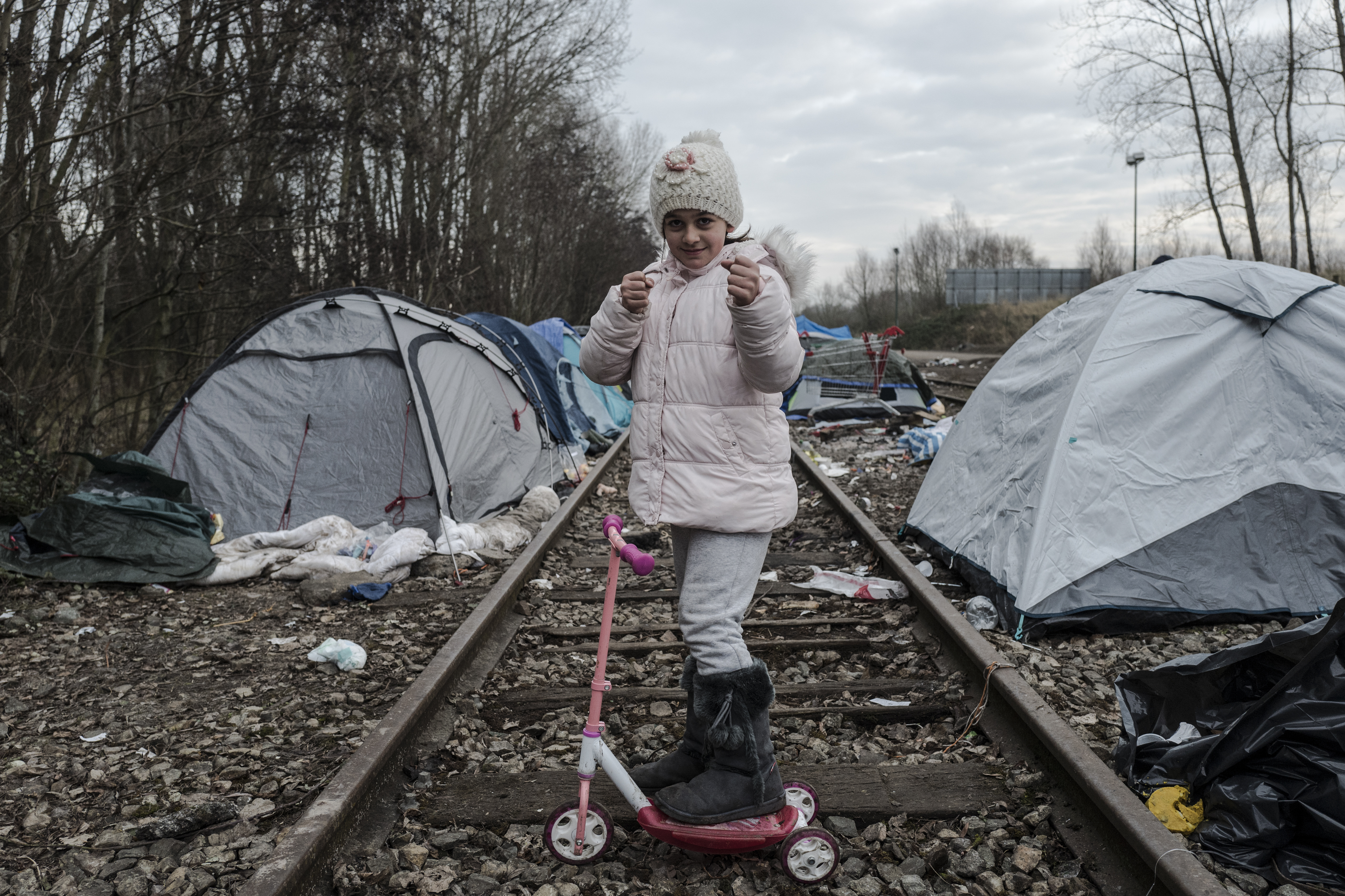 Haven, a 10-year-old girl from the Kurdish region of northern Iraq, says her scooter is like her best friend