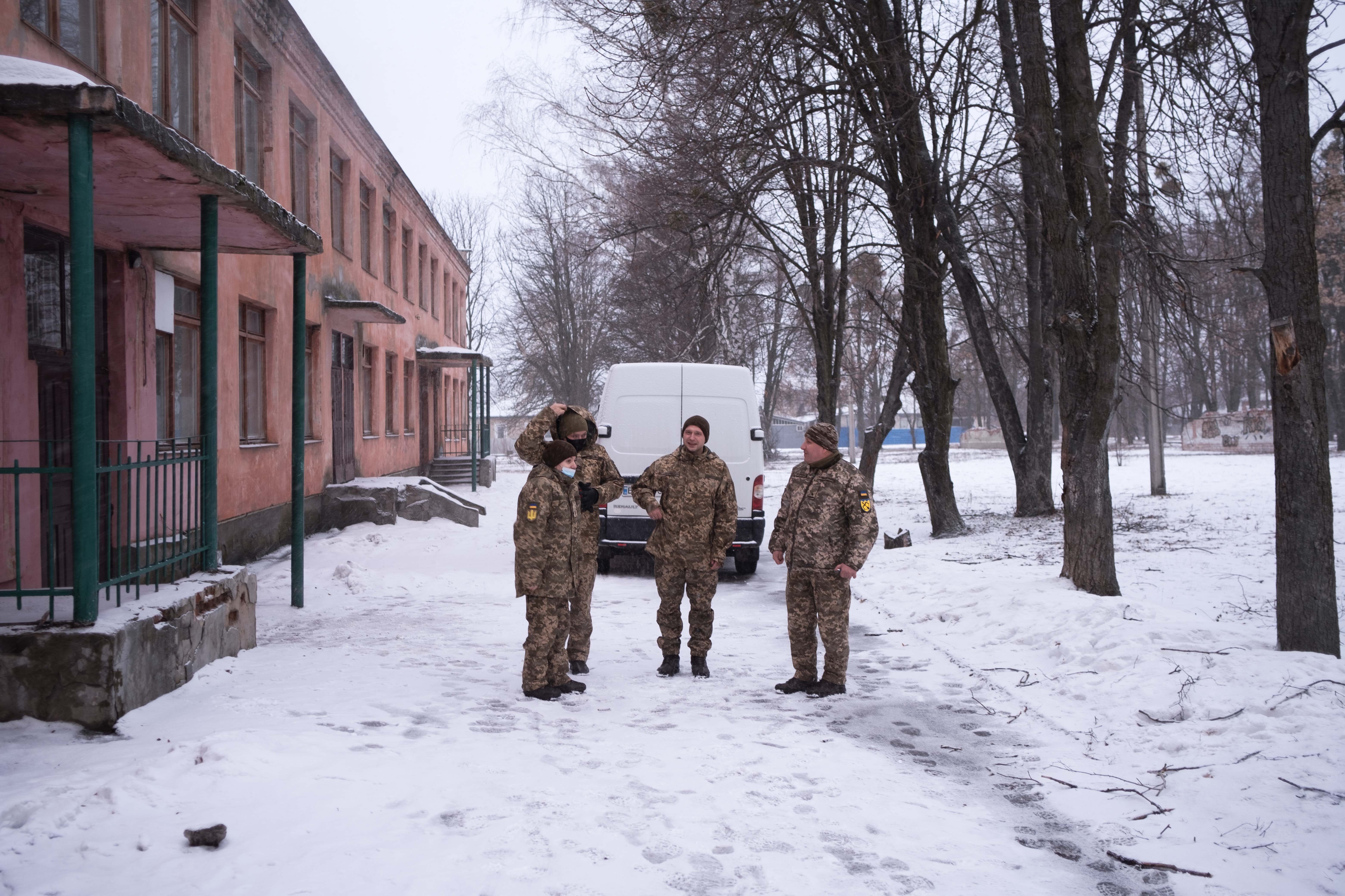 Territorial Forces in Izyum, Kharkiv Oblast.