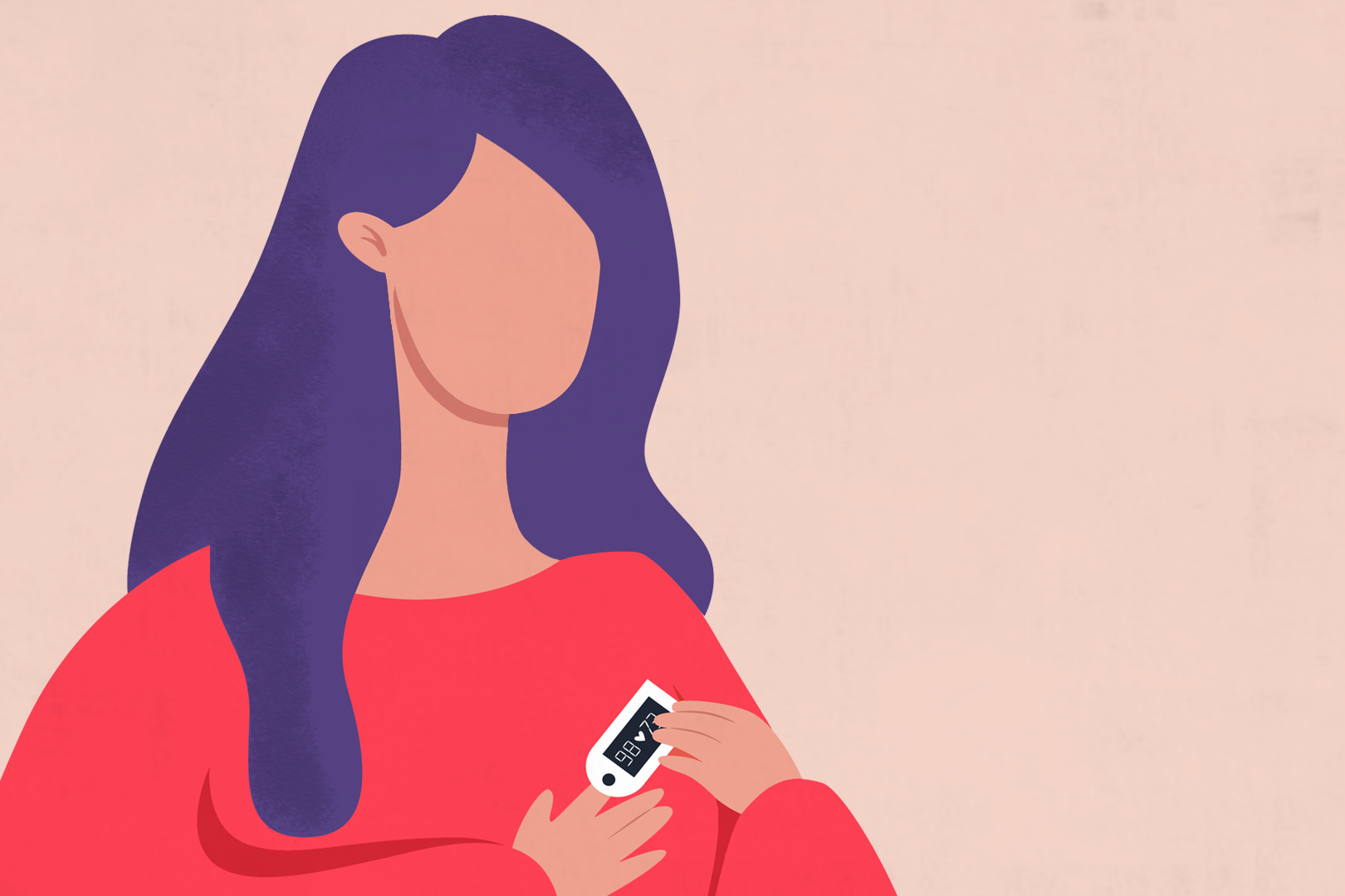 Oximeter is a small device that clips on to the end of your finger and measures your oxygen levels and pulse rate. 