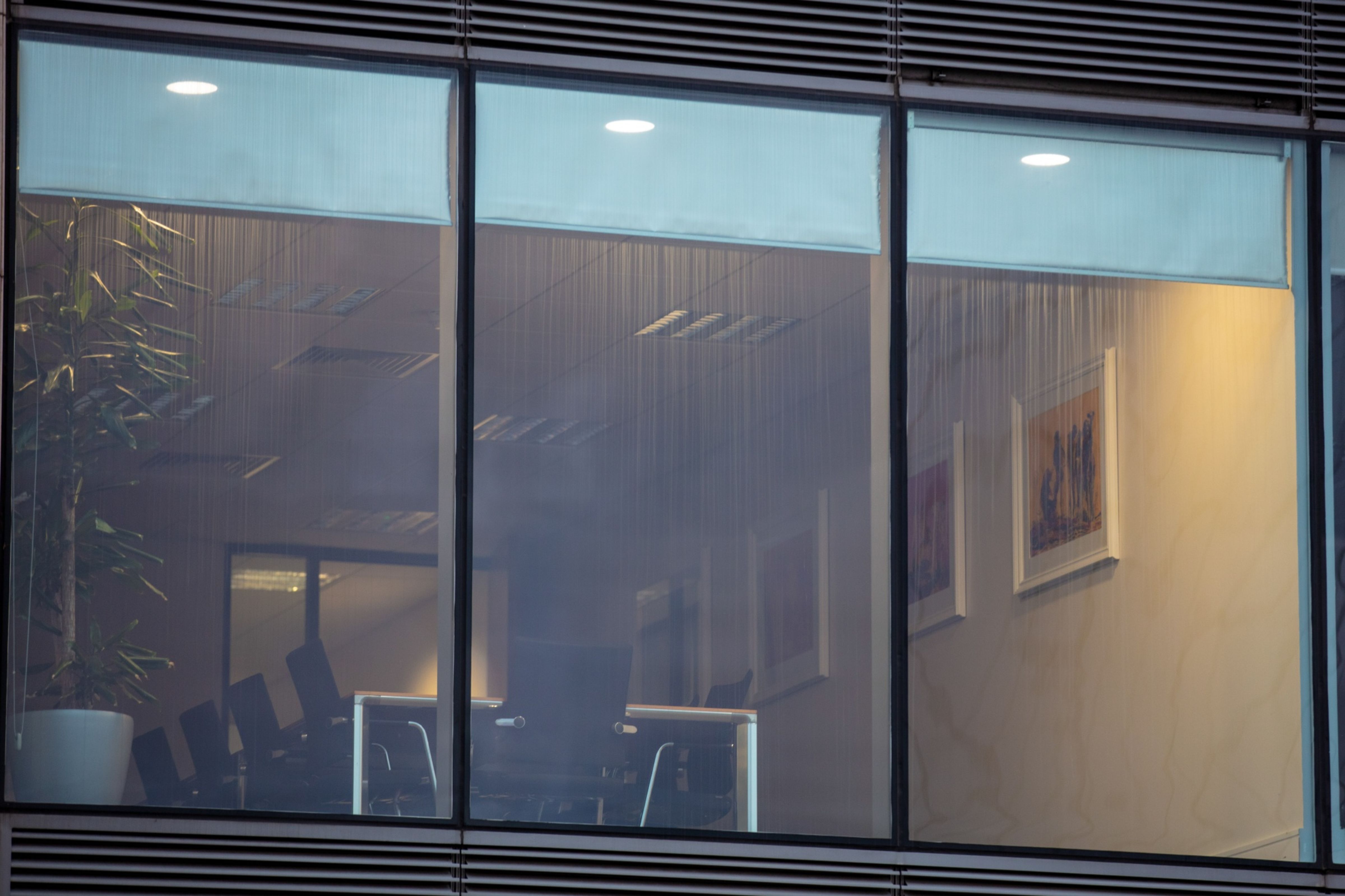 An empty conference room