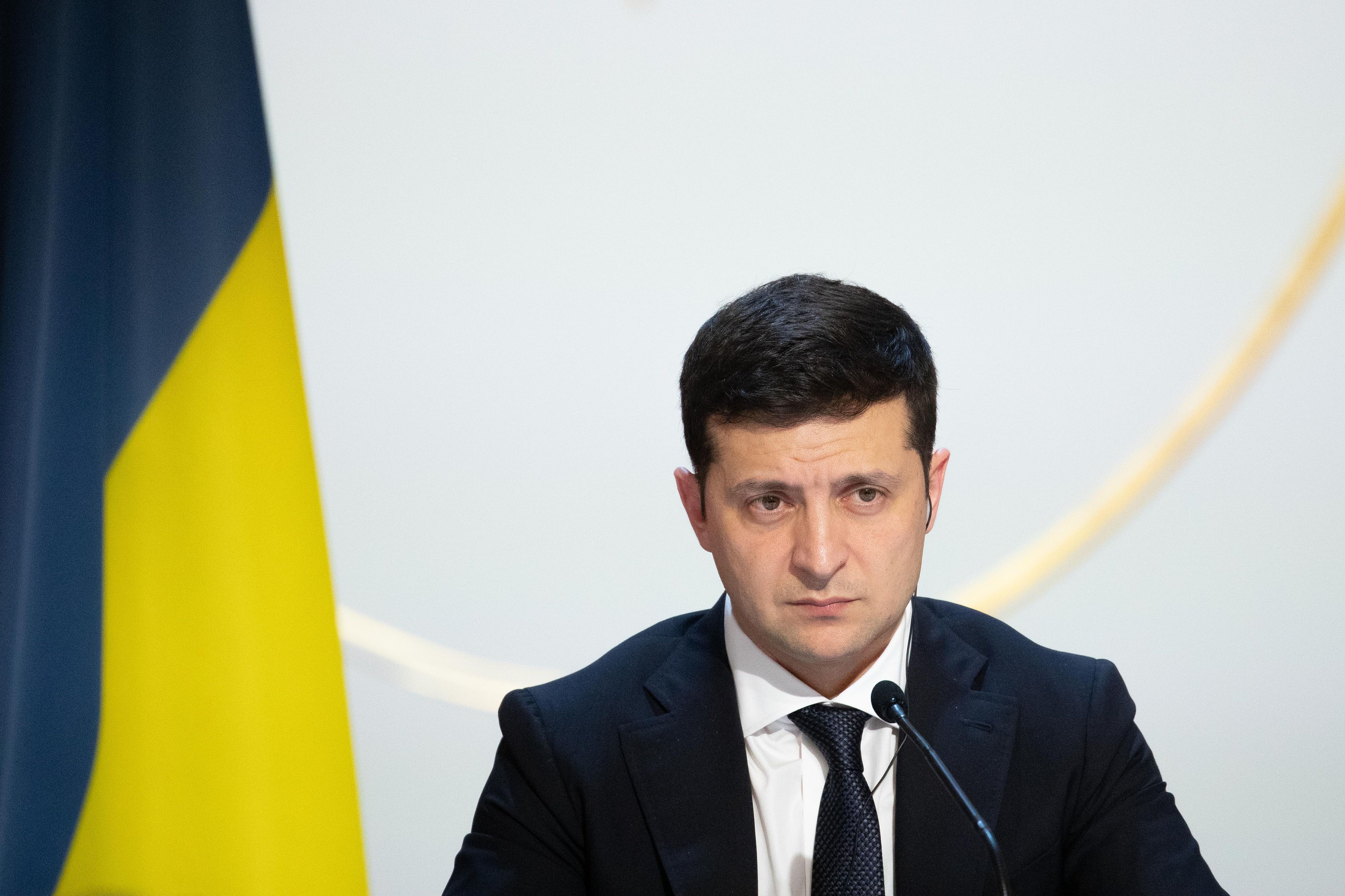 Volodymyr Zelenskiy, Ukraine's president during a news conference