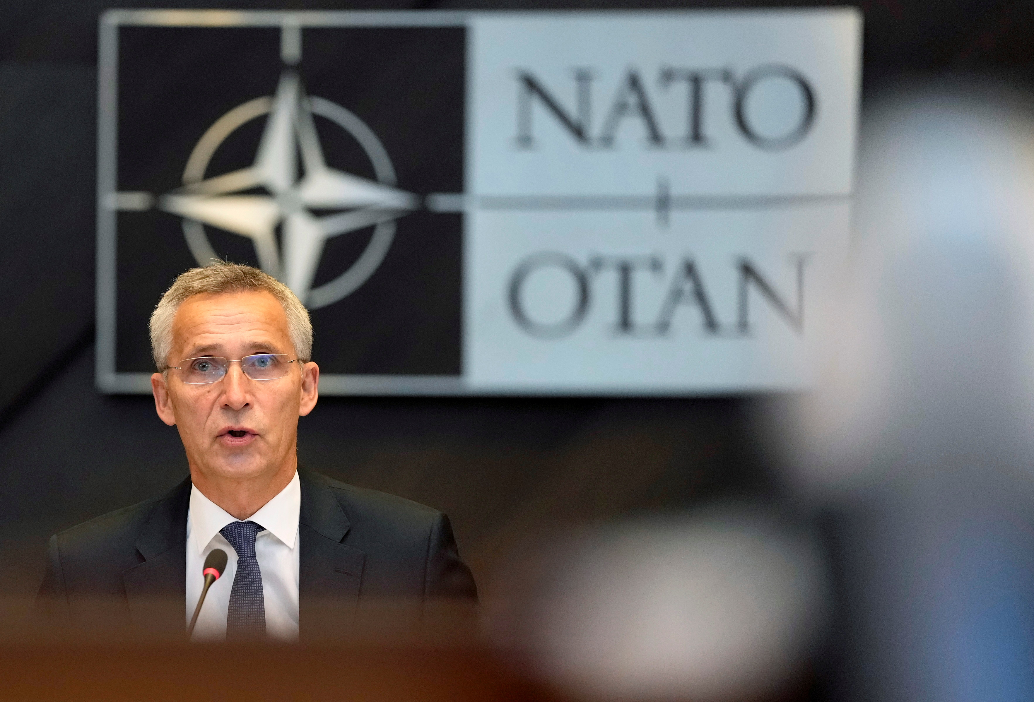 Some of the 30 NATO allies announced the type of weapons that they would supply Ukraine, including air defences, he said, without giving details [File: Virginia Mayo/Reuters]