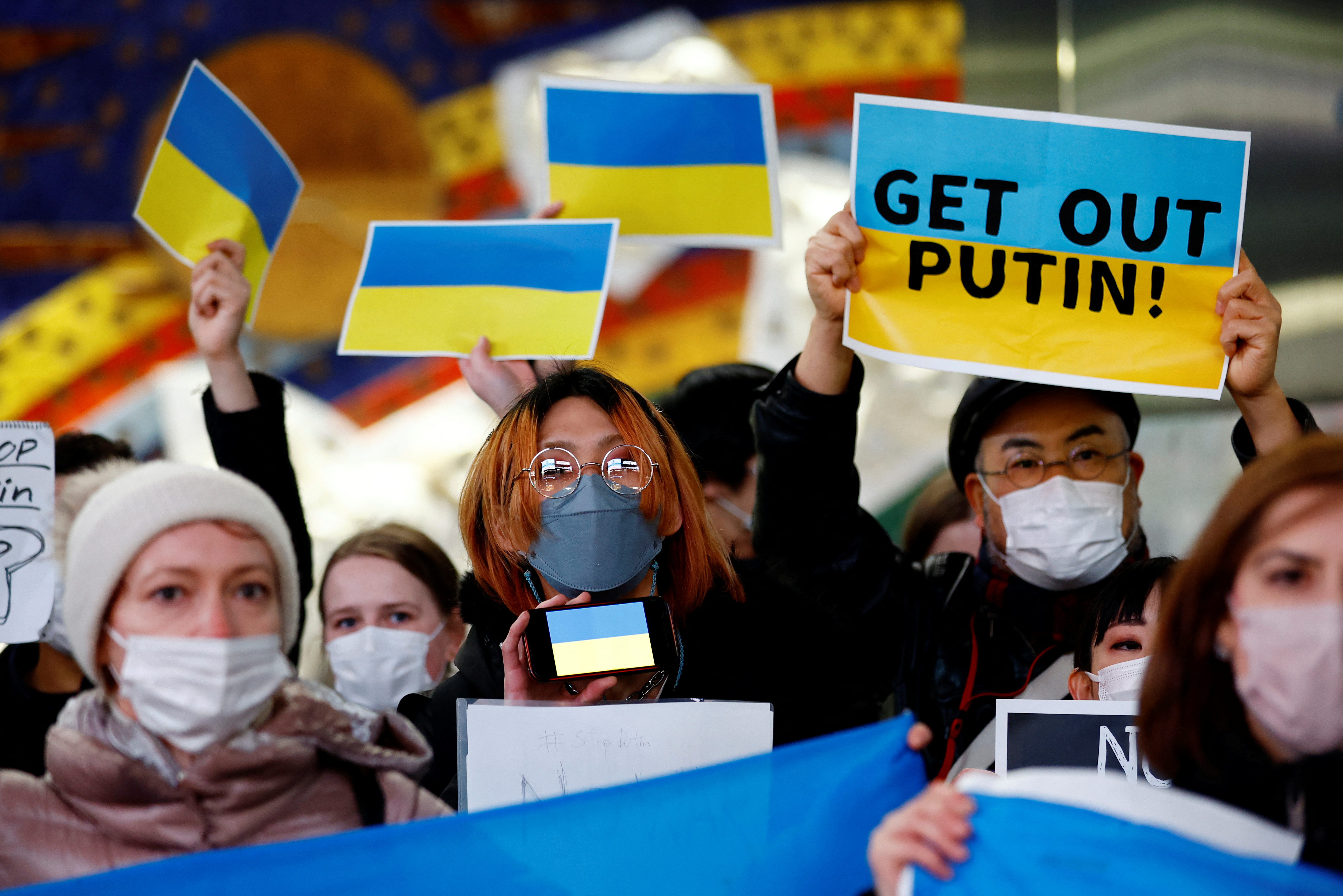UKRAINE-CRISIS/JAPAN-PROTEST