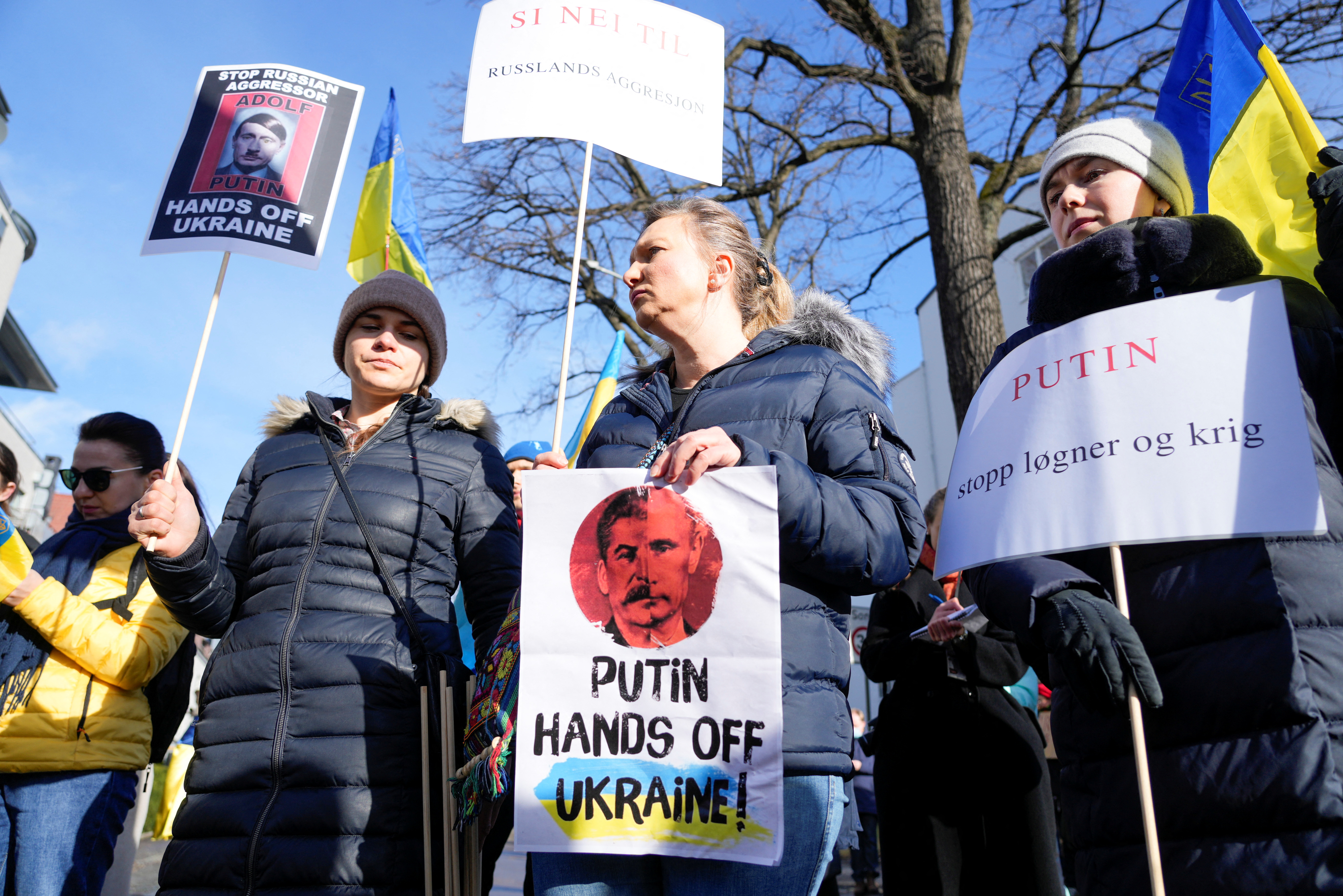 UKRAINE-CRISIS/NORWAY-PROTEST