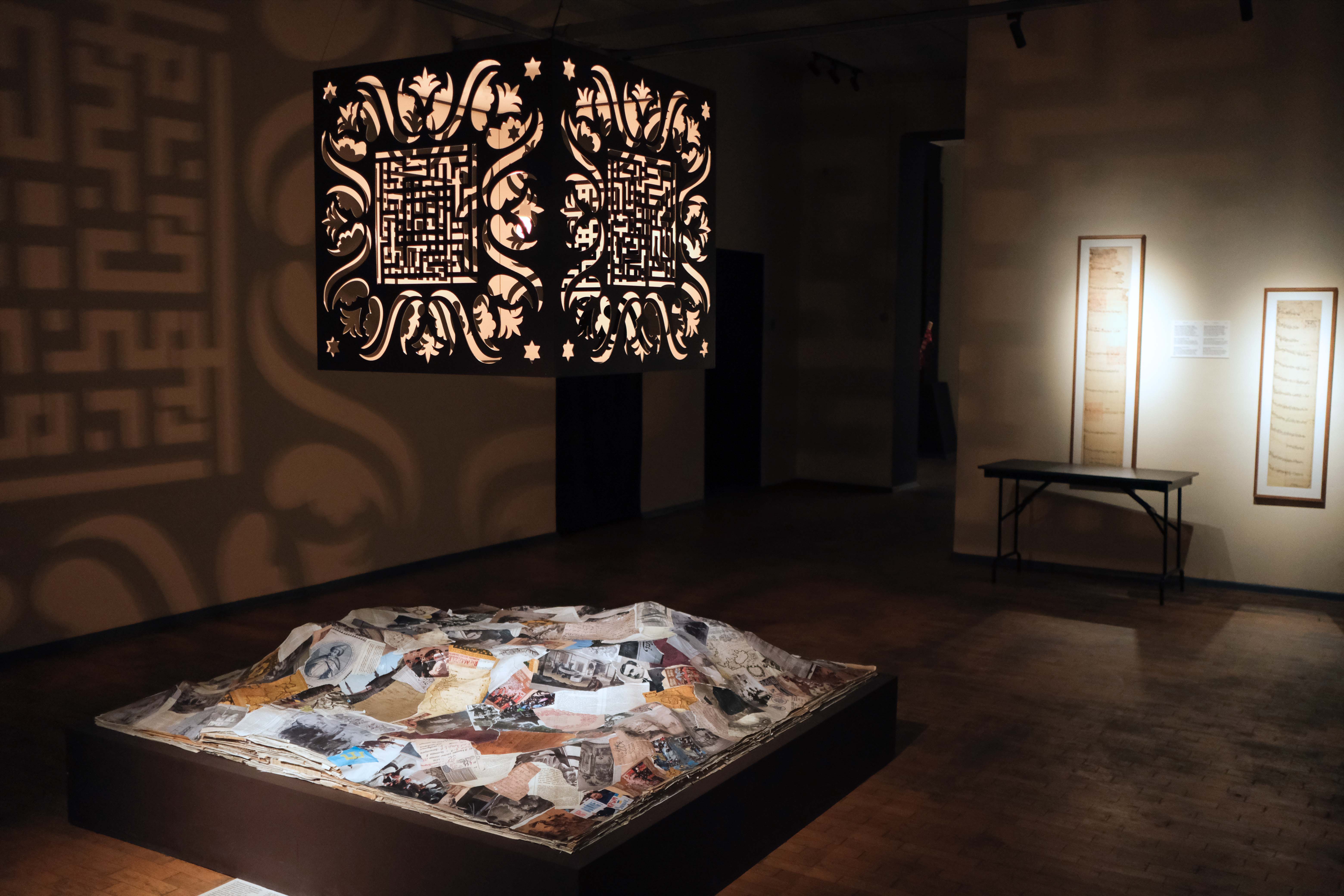 The exhibition “Yol” (way) – a project that traces the path of the Crimean Tatar people - its centuries-old history of statehood, traditions, education, religion, rituals, way of life, language, folklore and art. [Nils Adler/Al Jazeera]