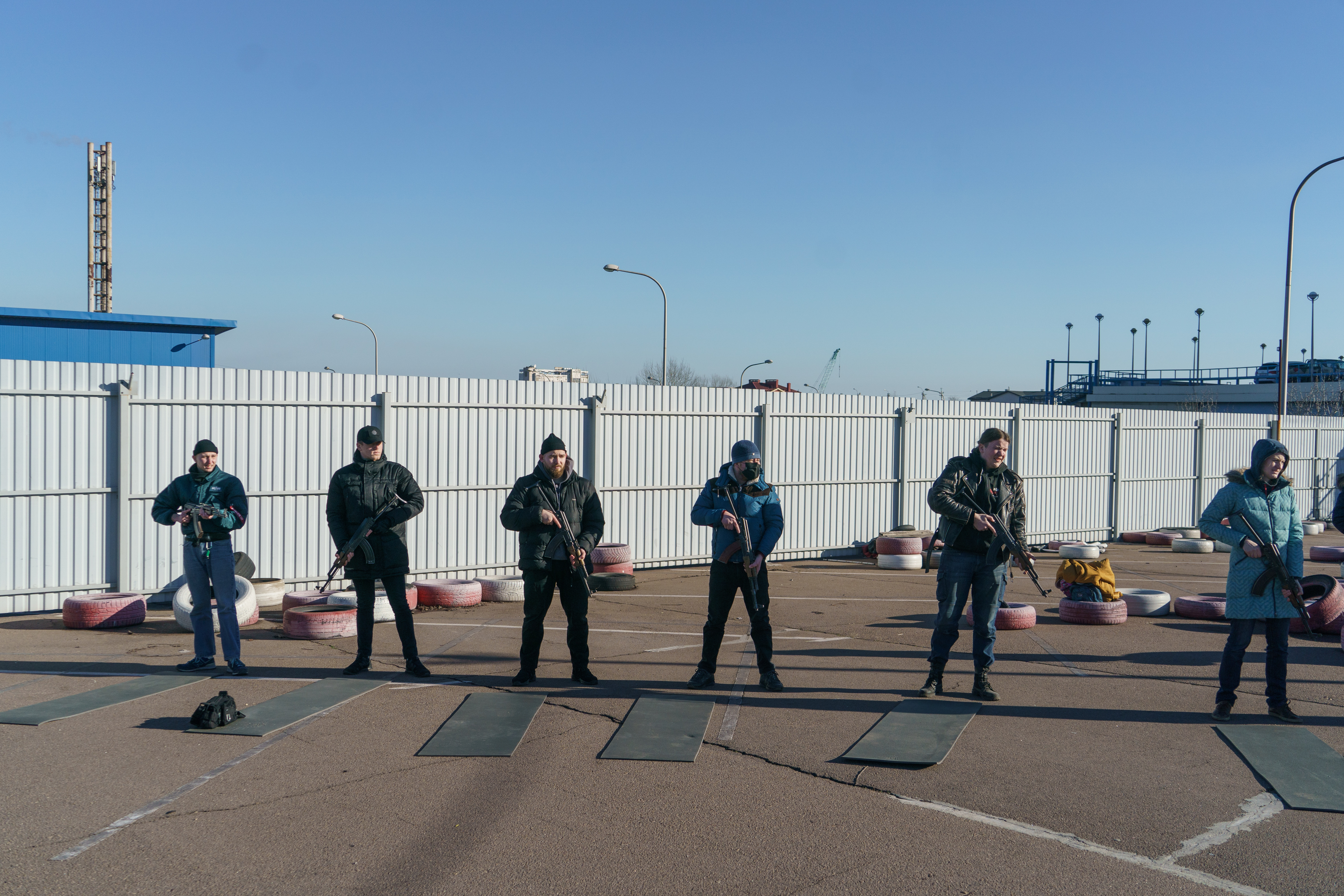 Members of Ukraine's far right Azov Battalion seen in the picture