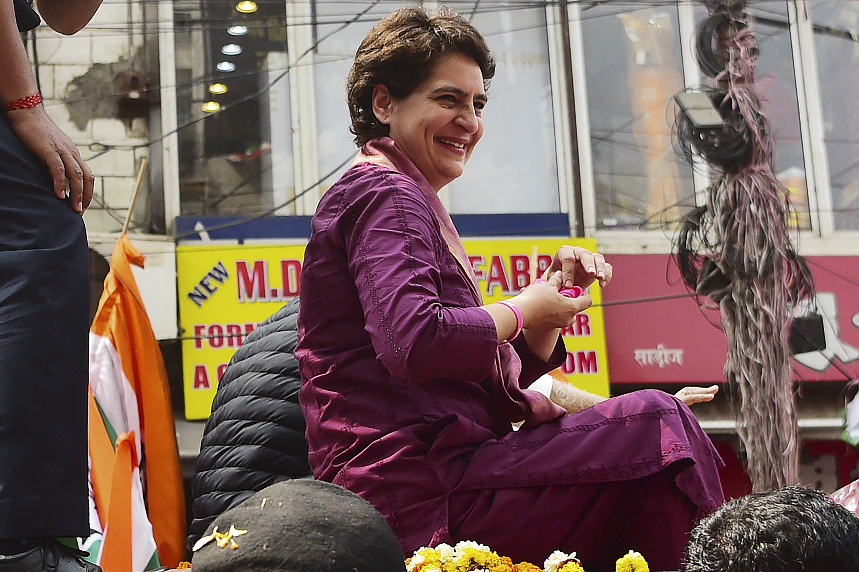 Congress party leader Priyanka Gandhi