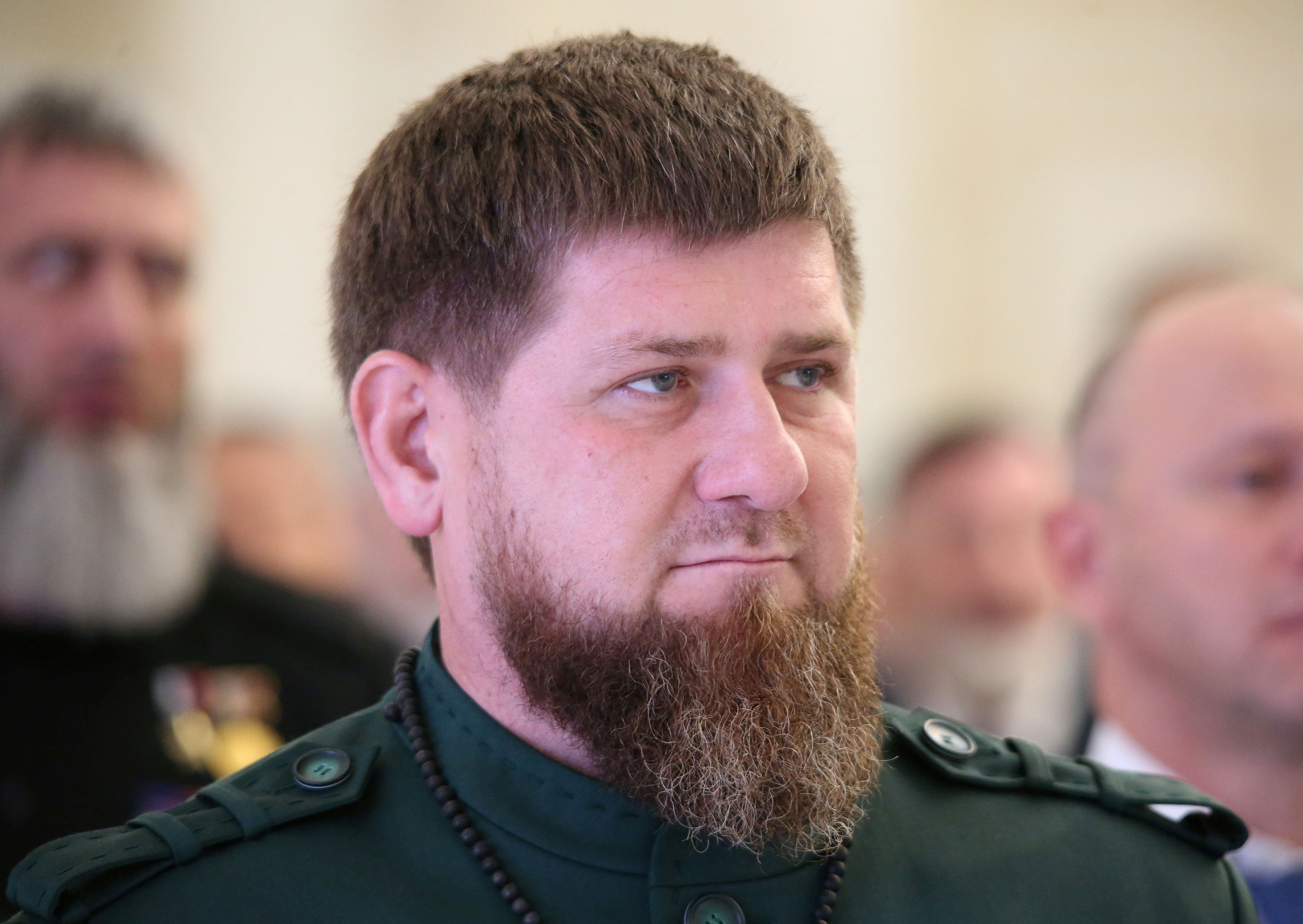Re-elected head of the Chechen Republic Ramzan Kadyrov attends an inauguration ceremony in Grozny, Russia