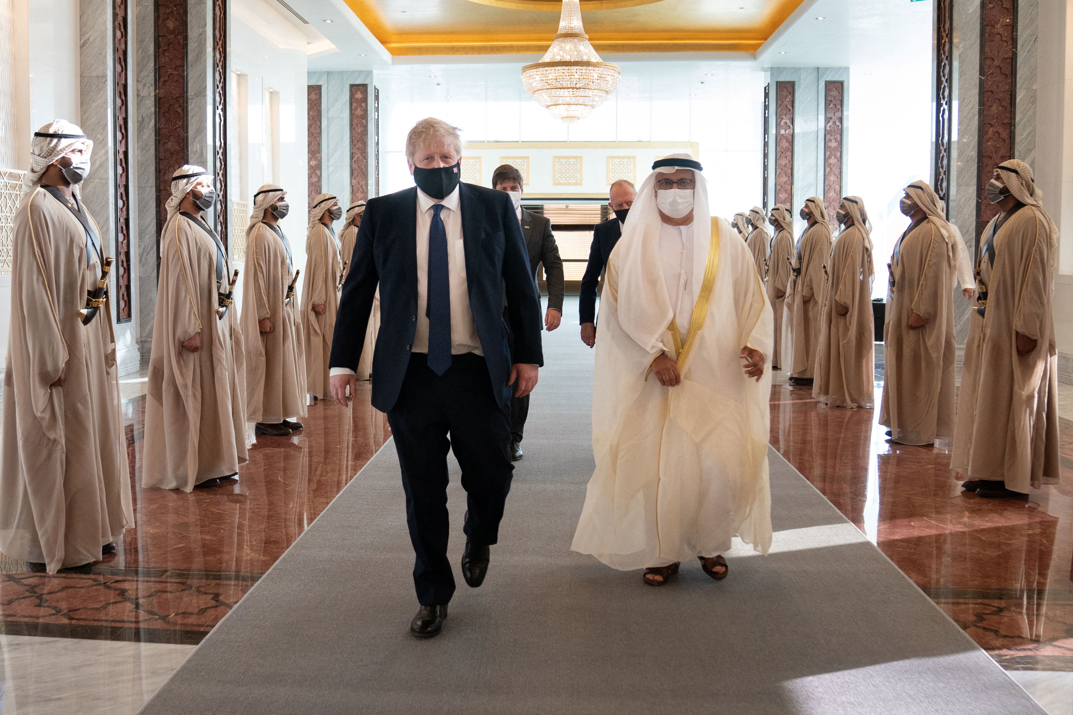 Boris Johnson in UAE