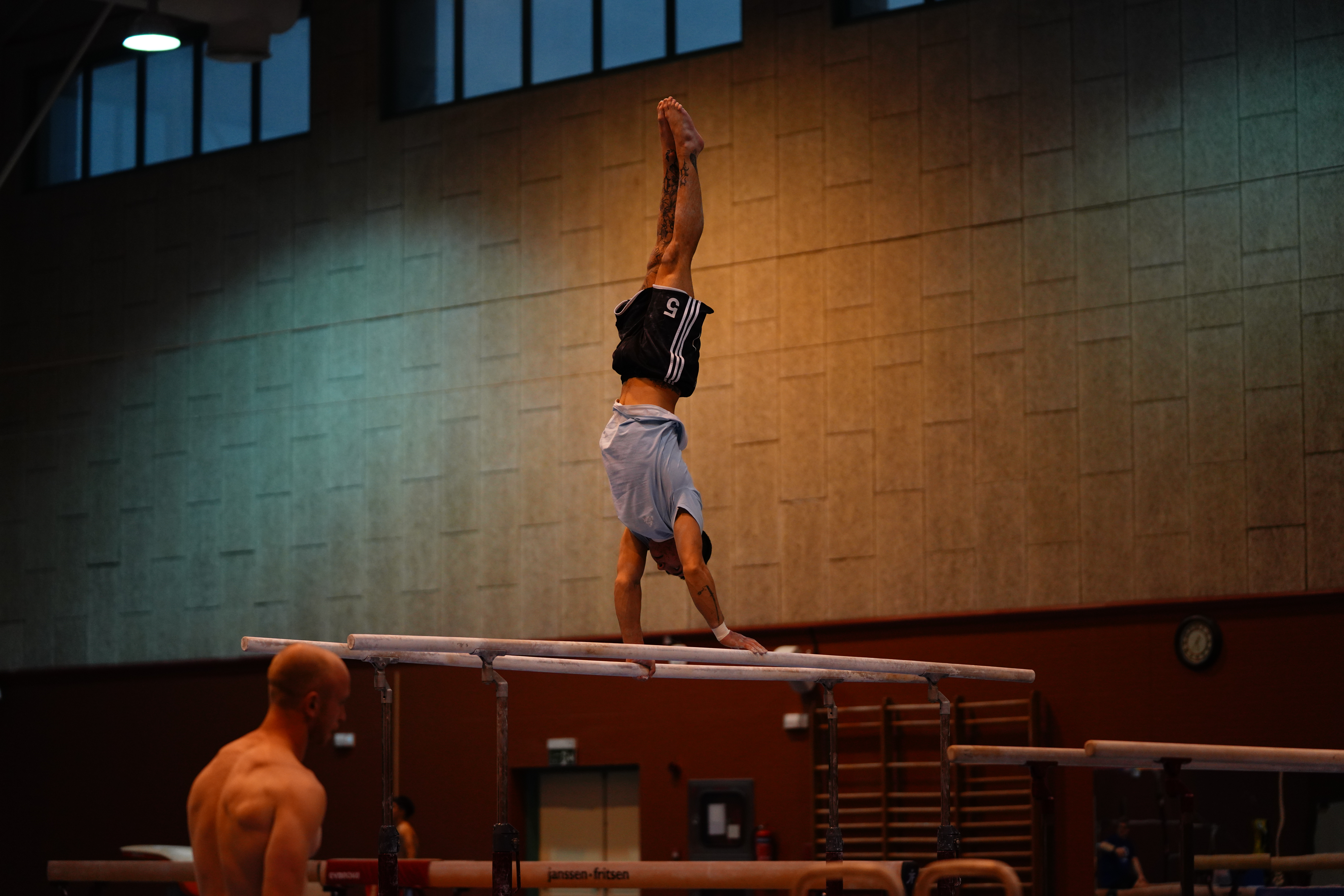 Ukrainian gymansts training [Sorin Furcoi/Al Jazeera]