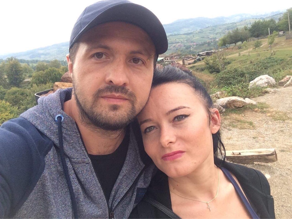 Maya, and her fiancee Gabriel seen together in a photo