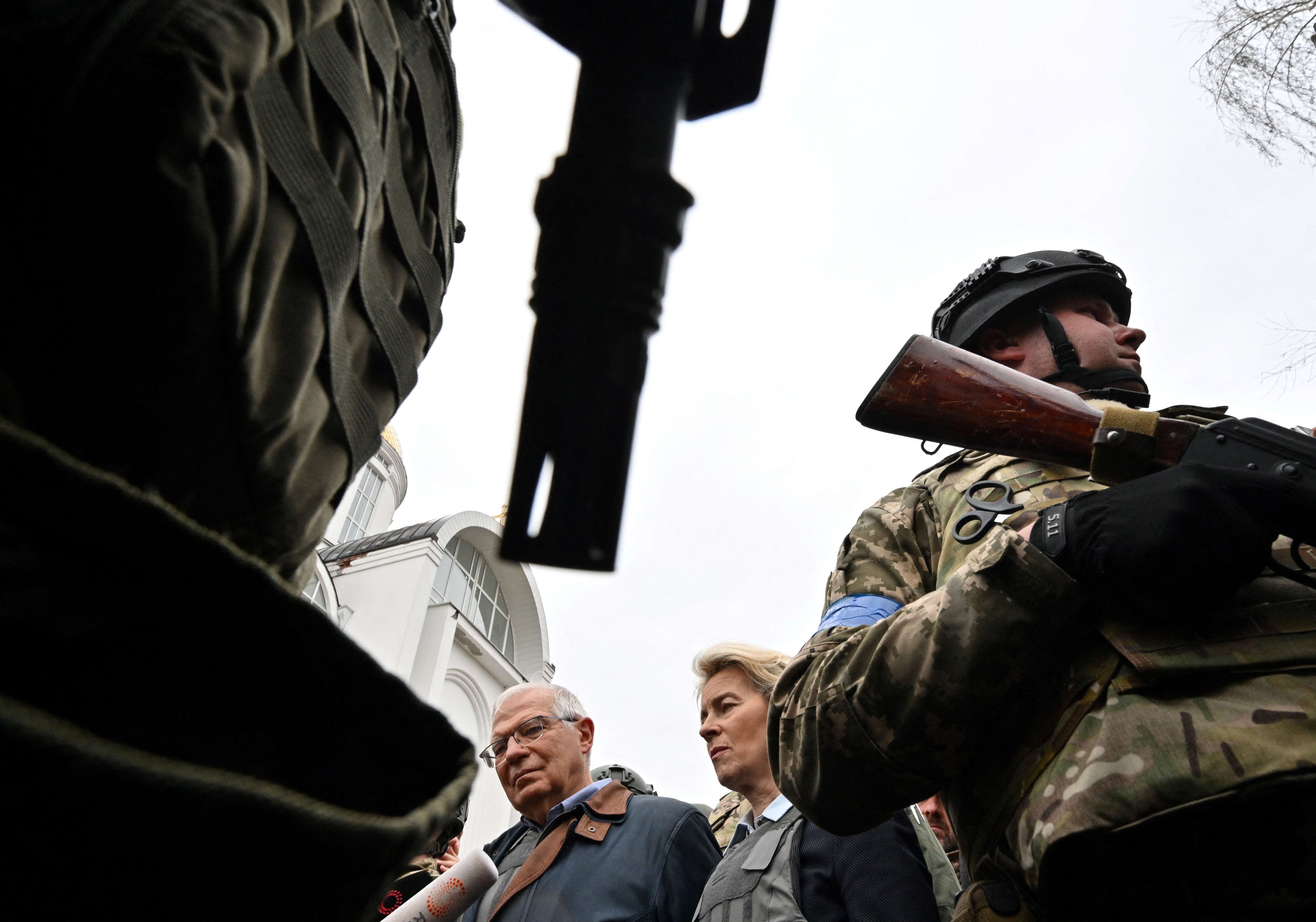 Von der Leyen in Bucha, Ukraine