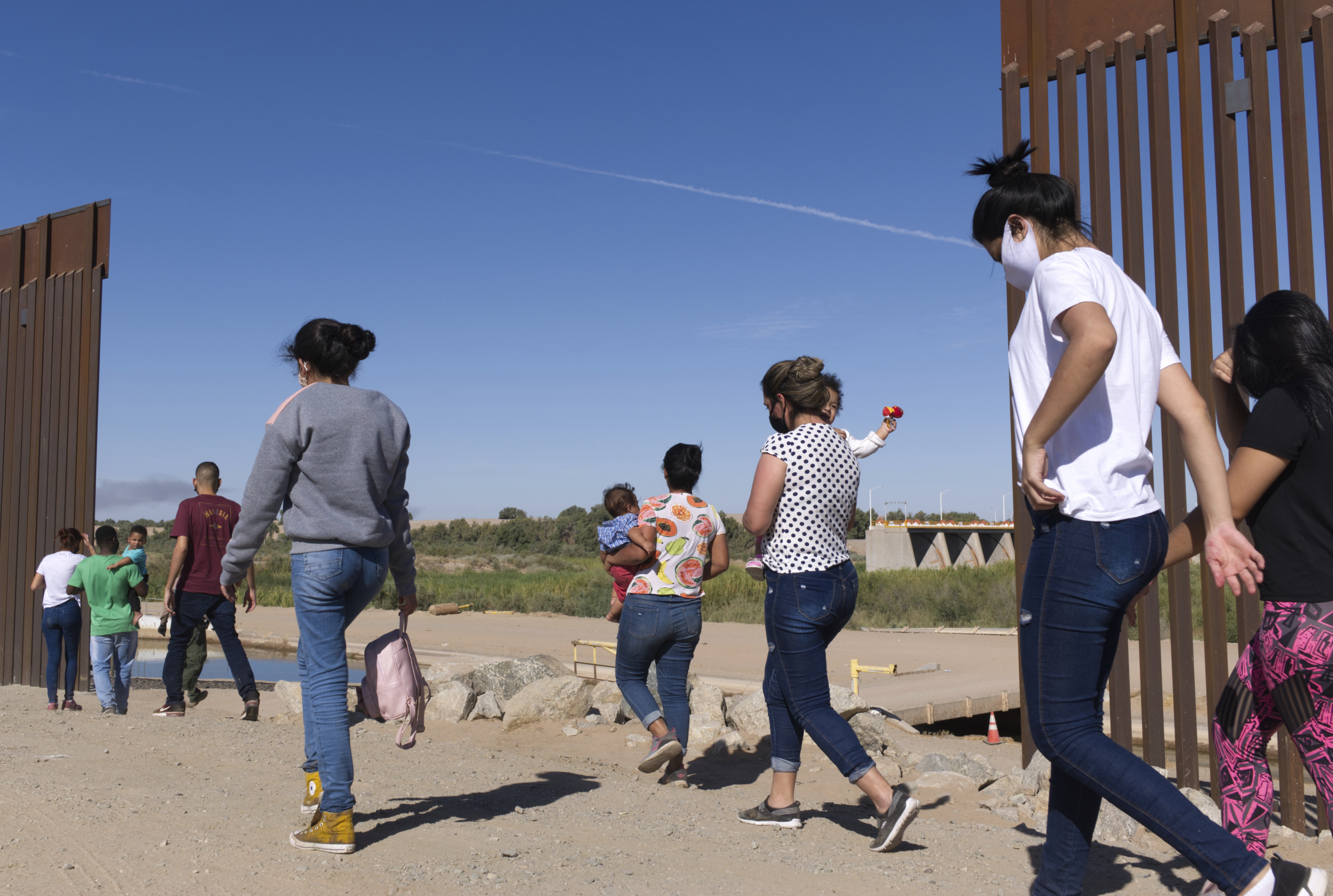 Migrants at US Mexico border