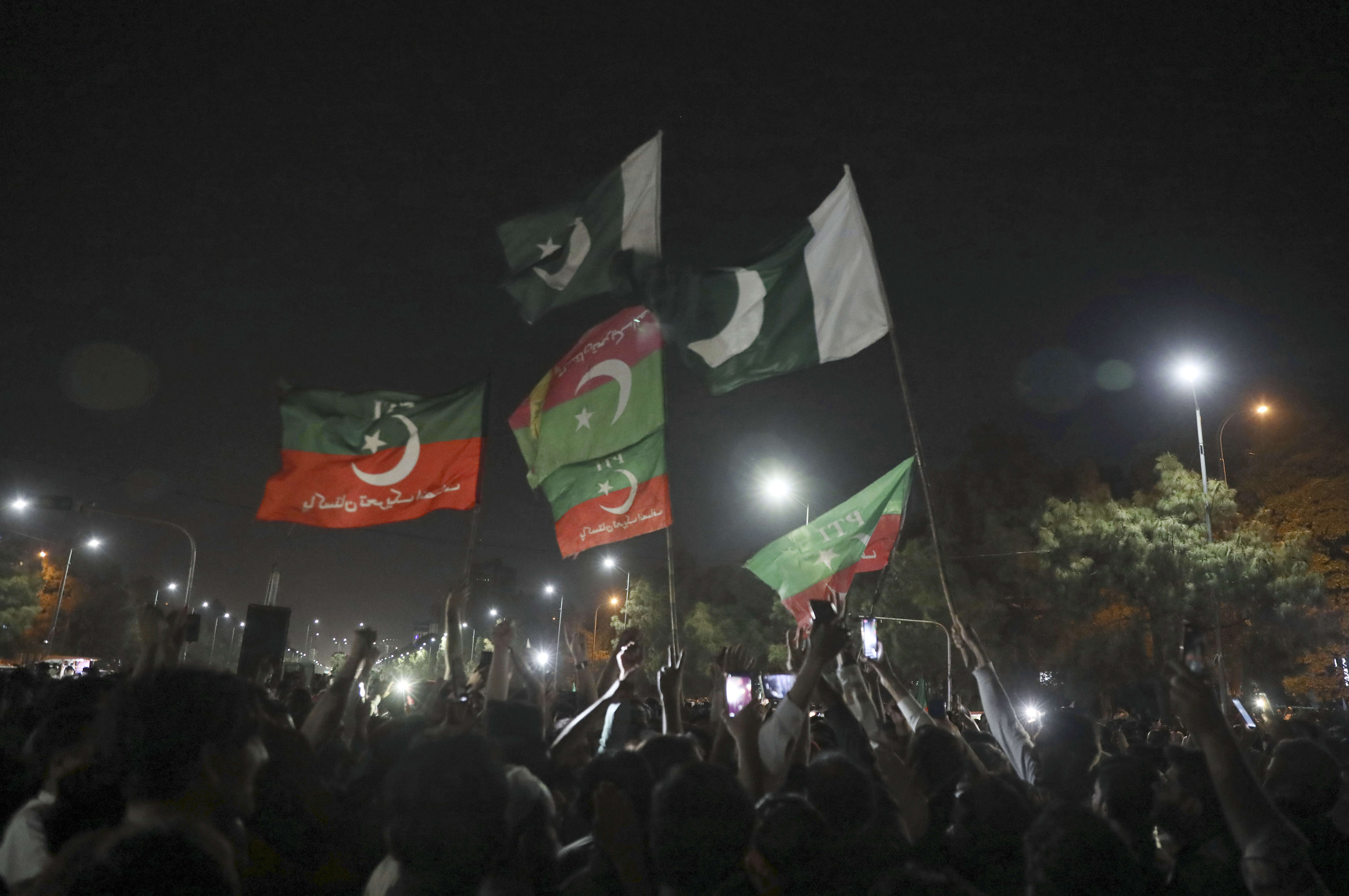 Supporters of former Prime Minister Imran Khan