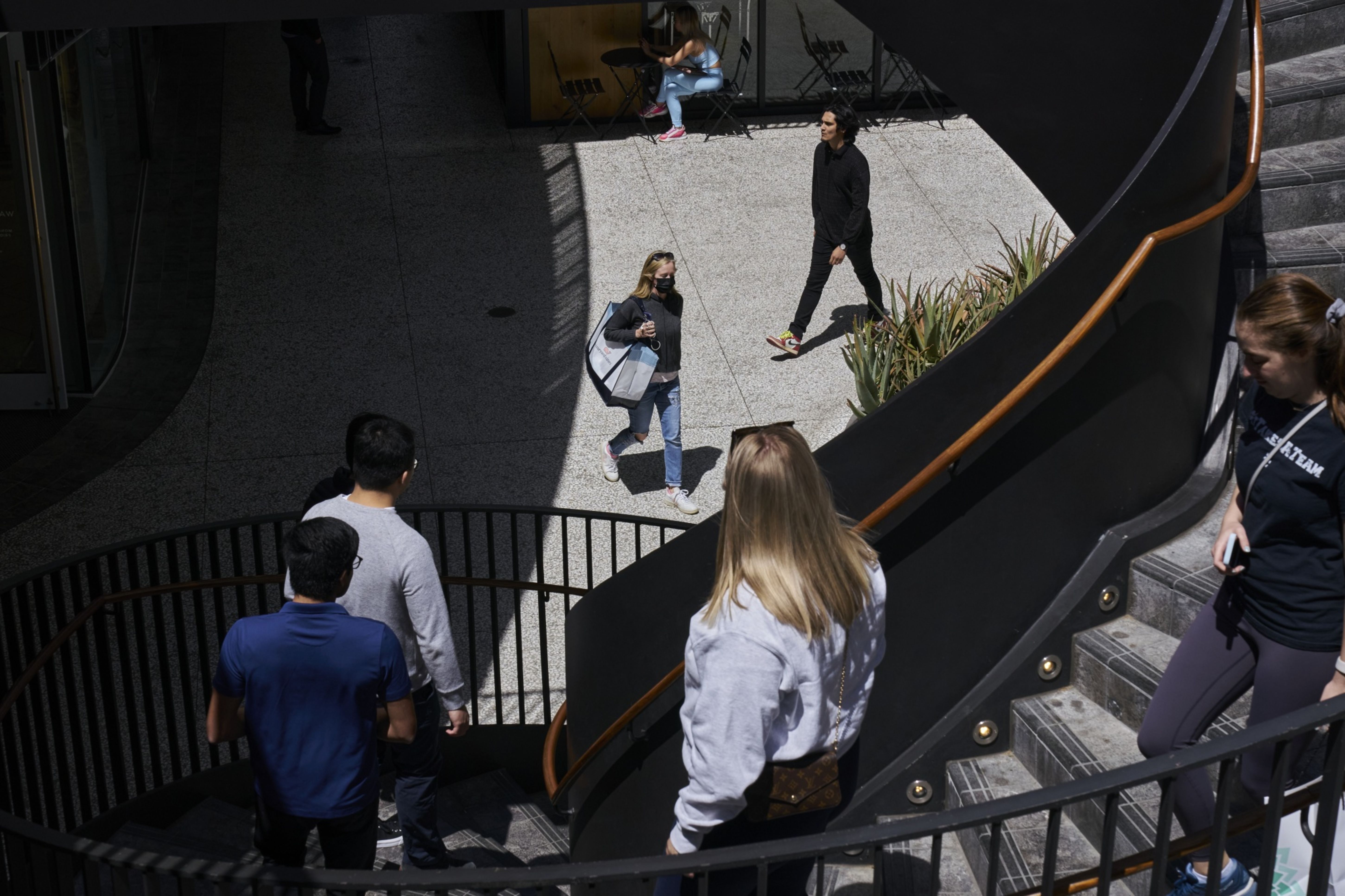 Shoppers at the Westfield Culver City shopping mall in Culver City, California, U.S.