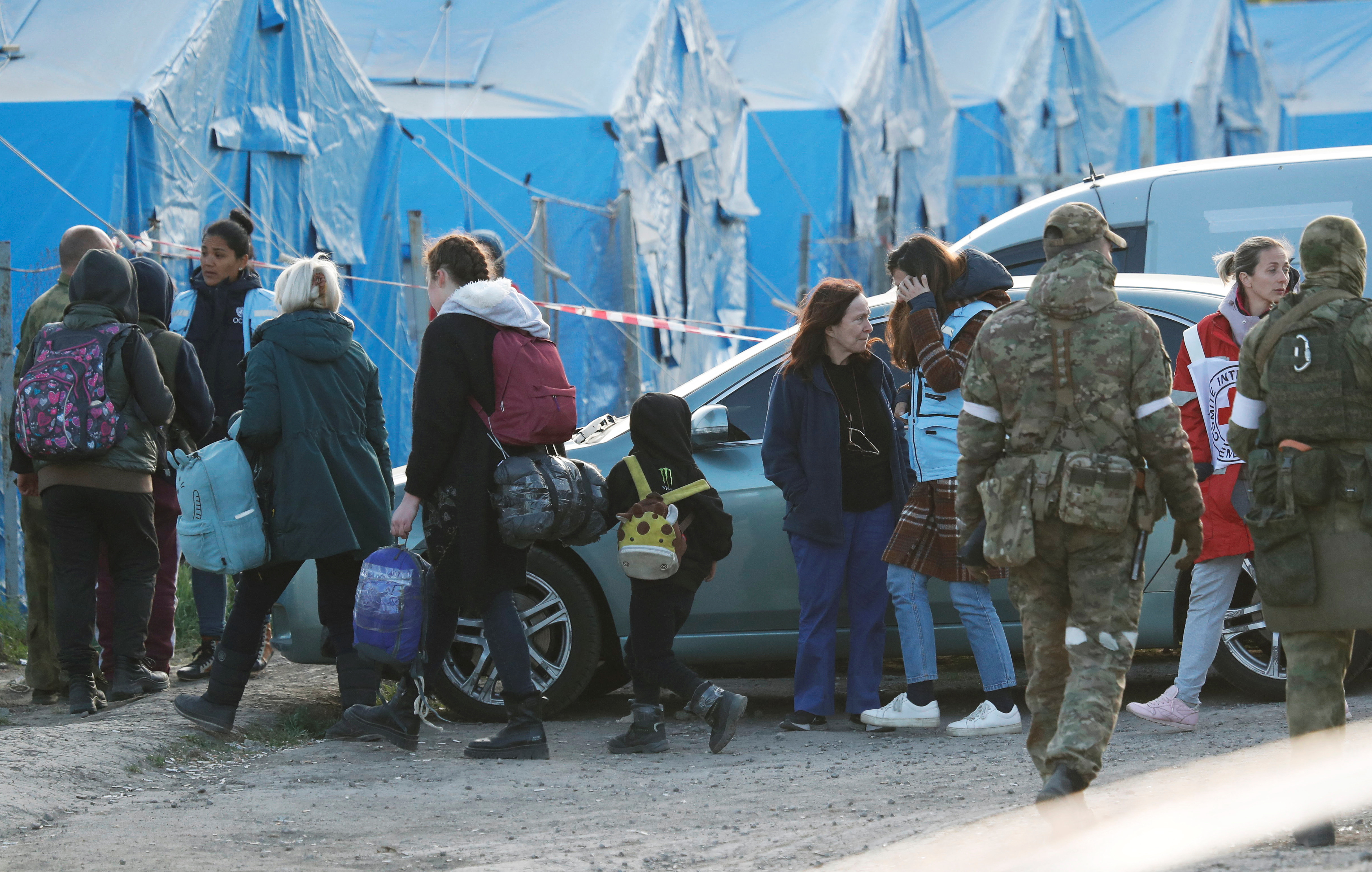 Ukrainian evacuees