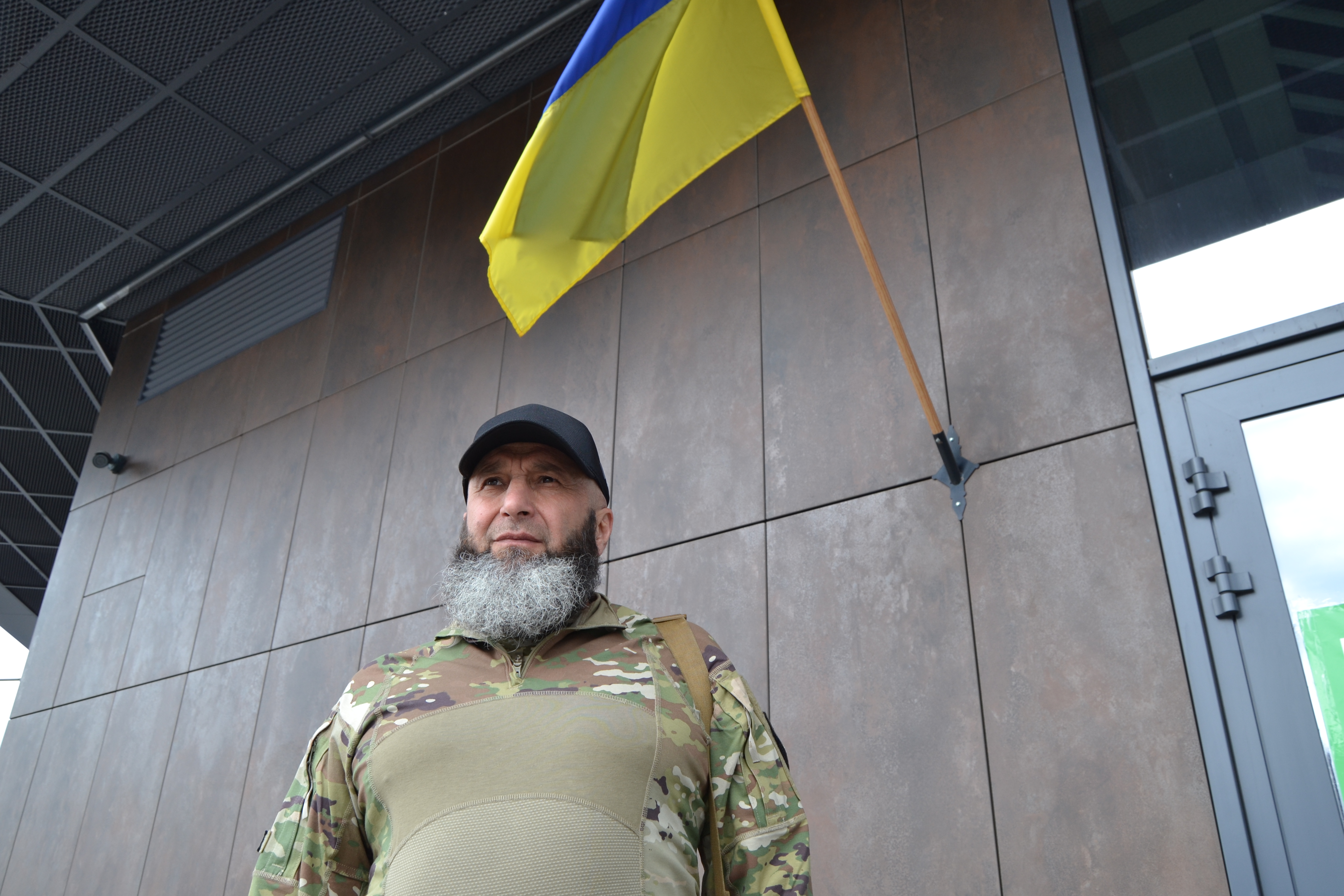 Isa Akaev at a suburb in Kyiv