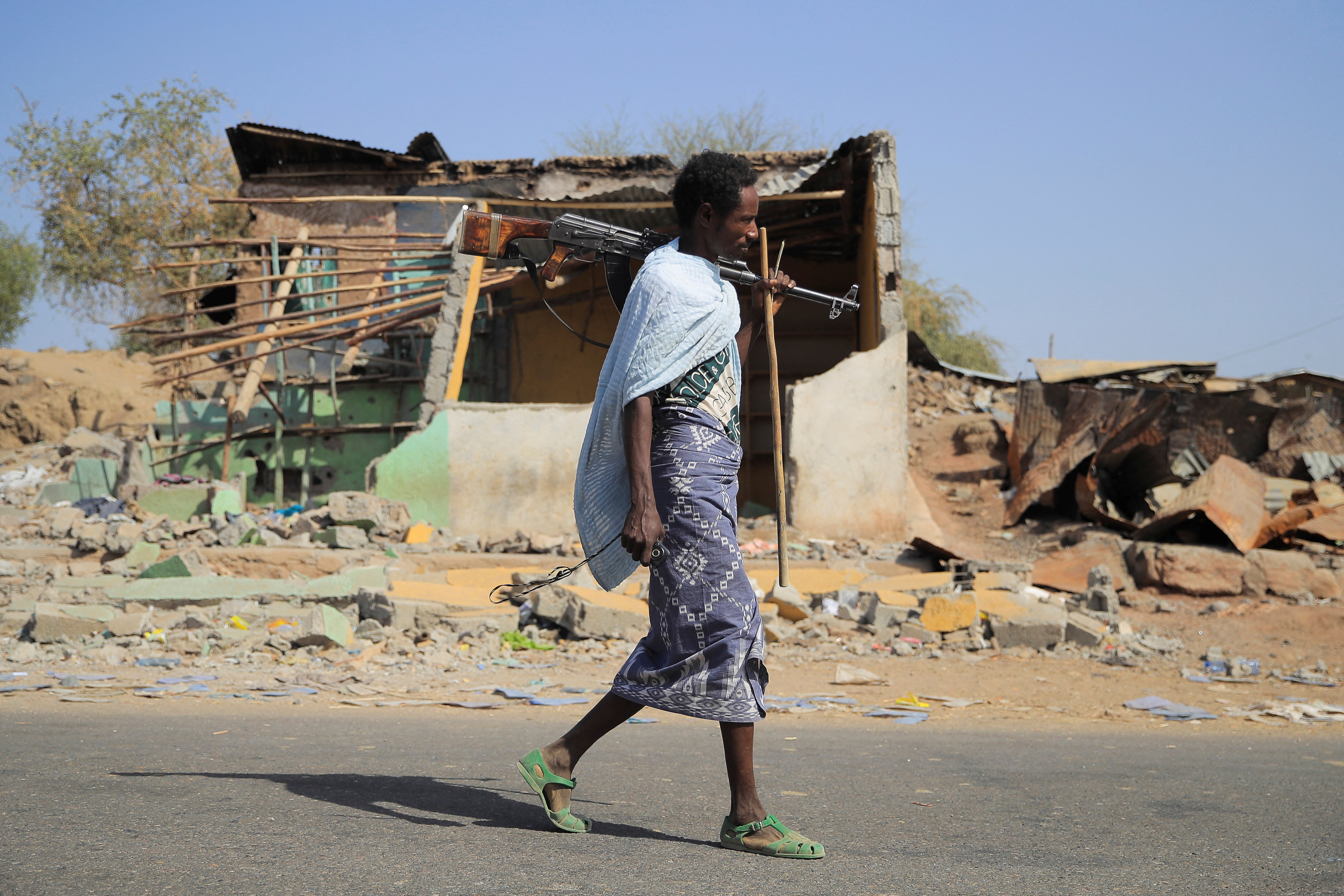 Militia member in Afar
