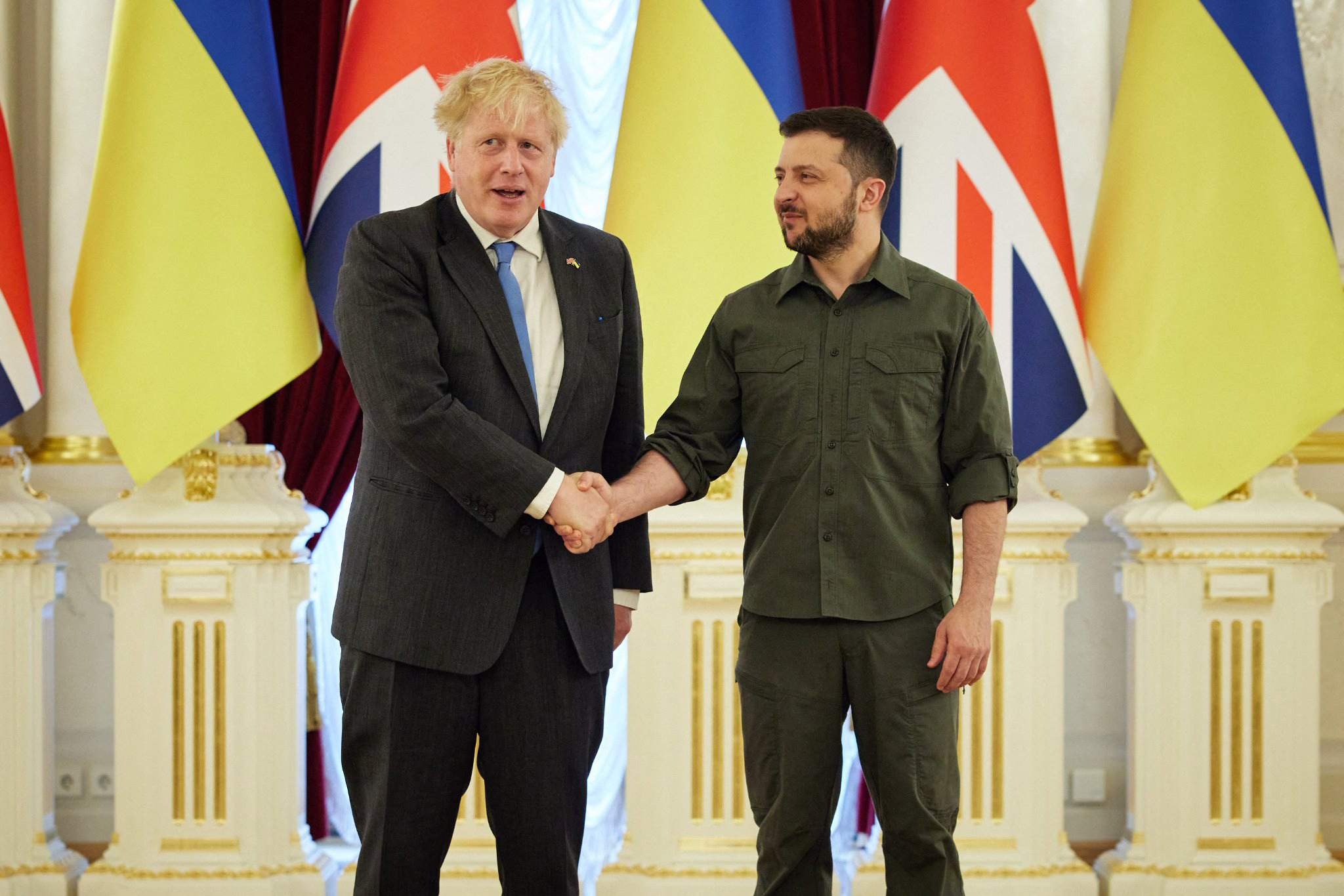 Zelenskyy meets Johnson June 2022