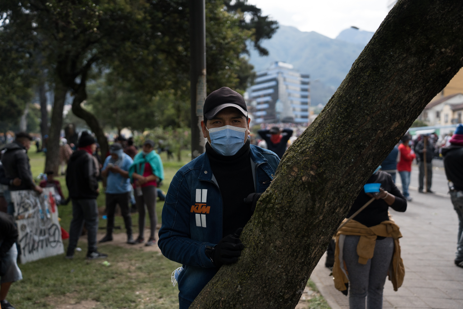 Ecuador protester
