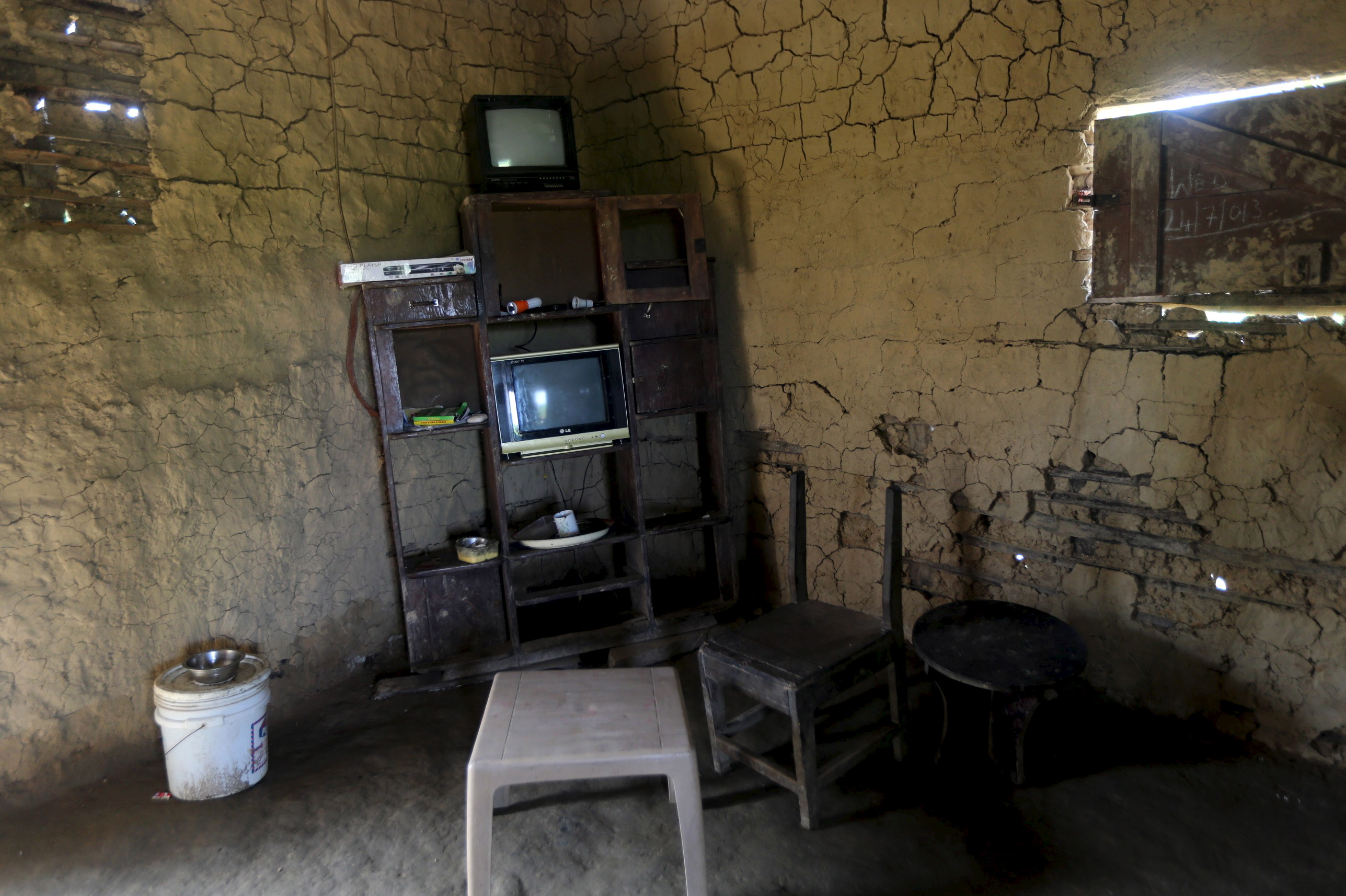 A view of a mud house in a Niger Delta community