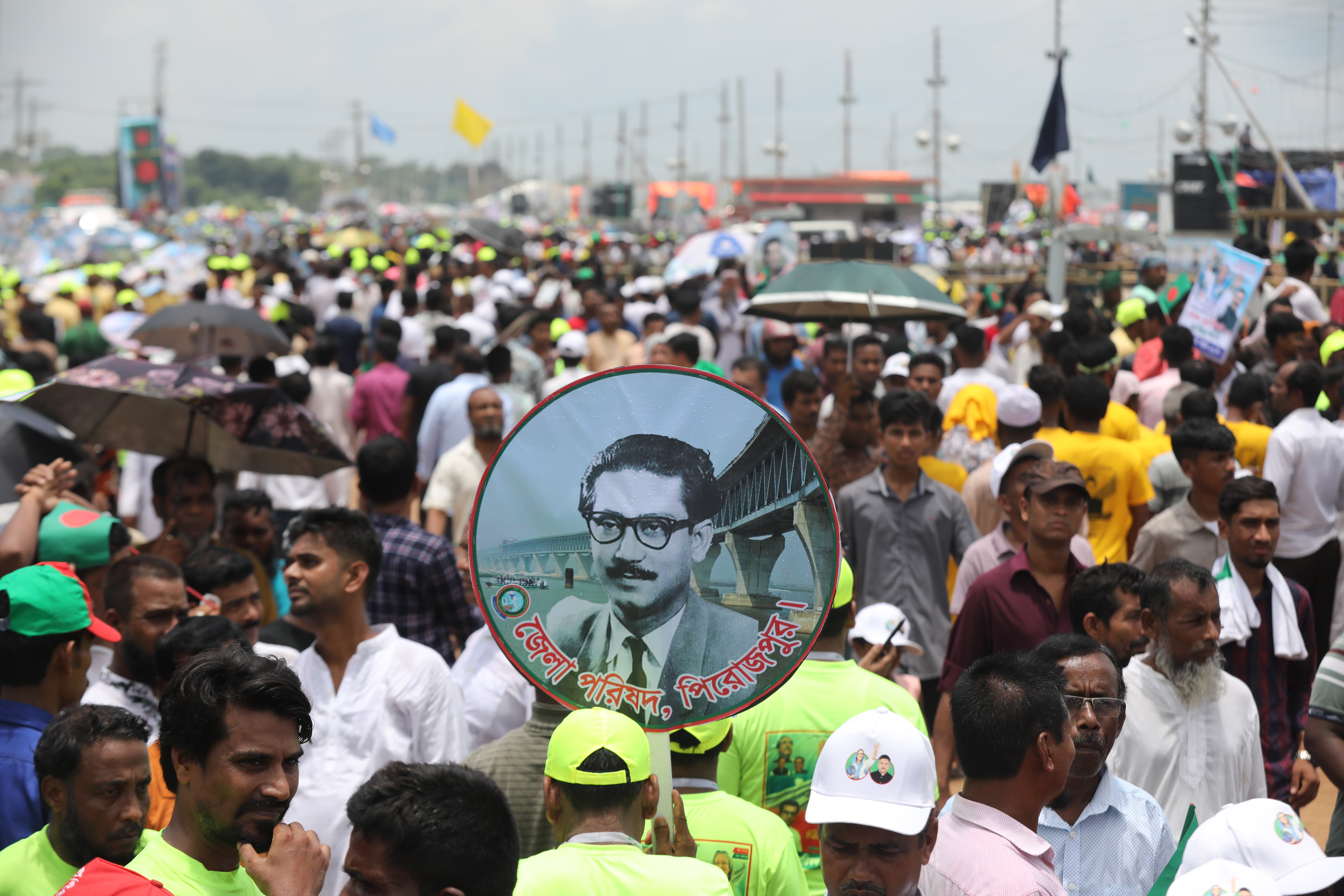 Bangladesh Prime Minister Sheikh Hasina on Saturday inaugurated a landmark bridge over the turbulent Padma River.