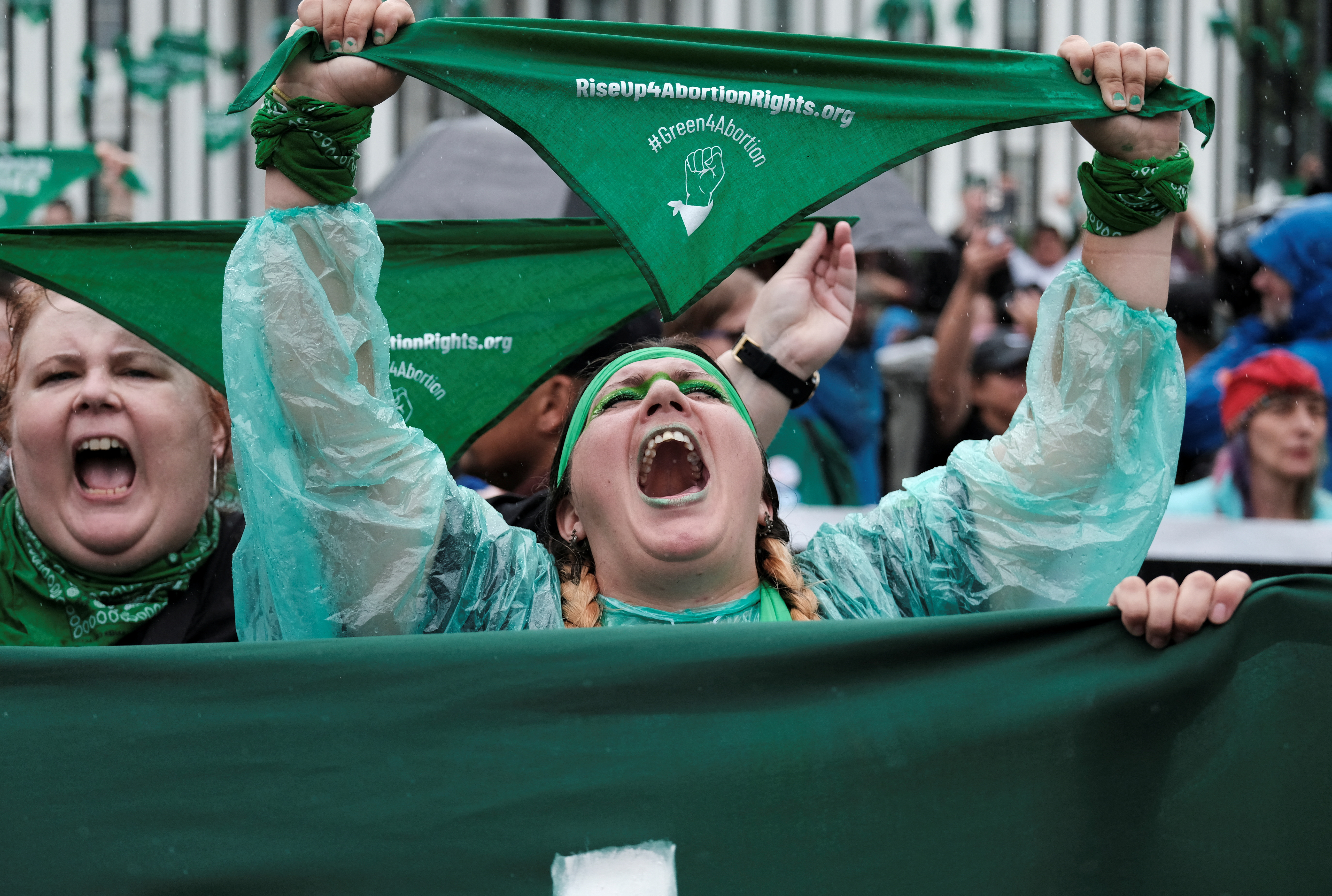 Protesters demand abortion rights in the US