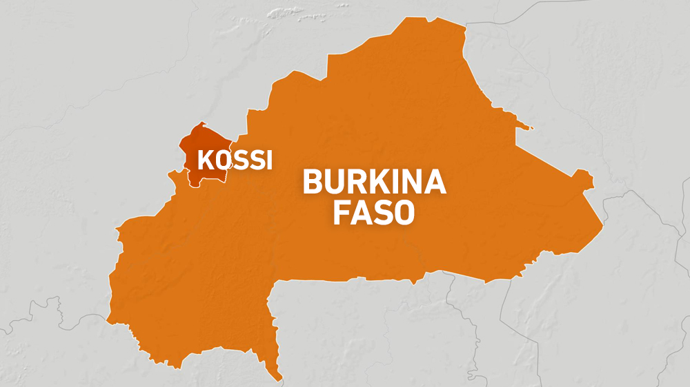 Map of Kossi province in Burkina Faso