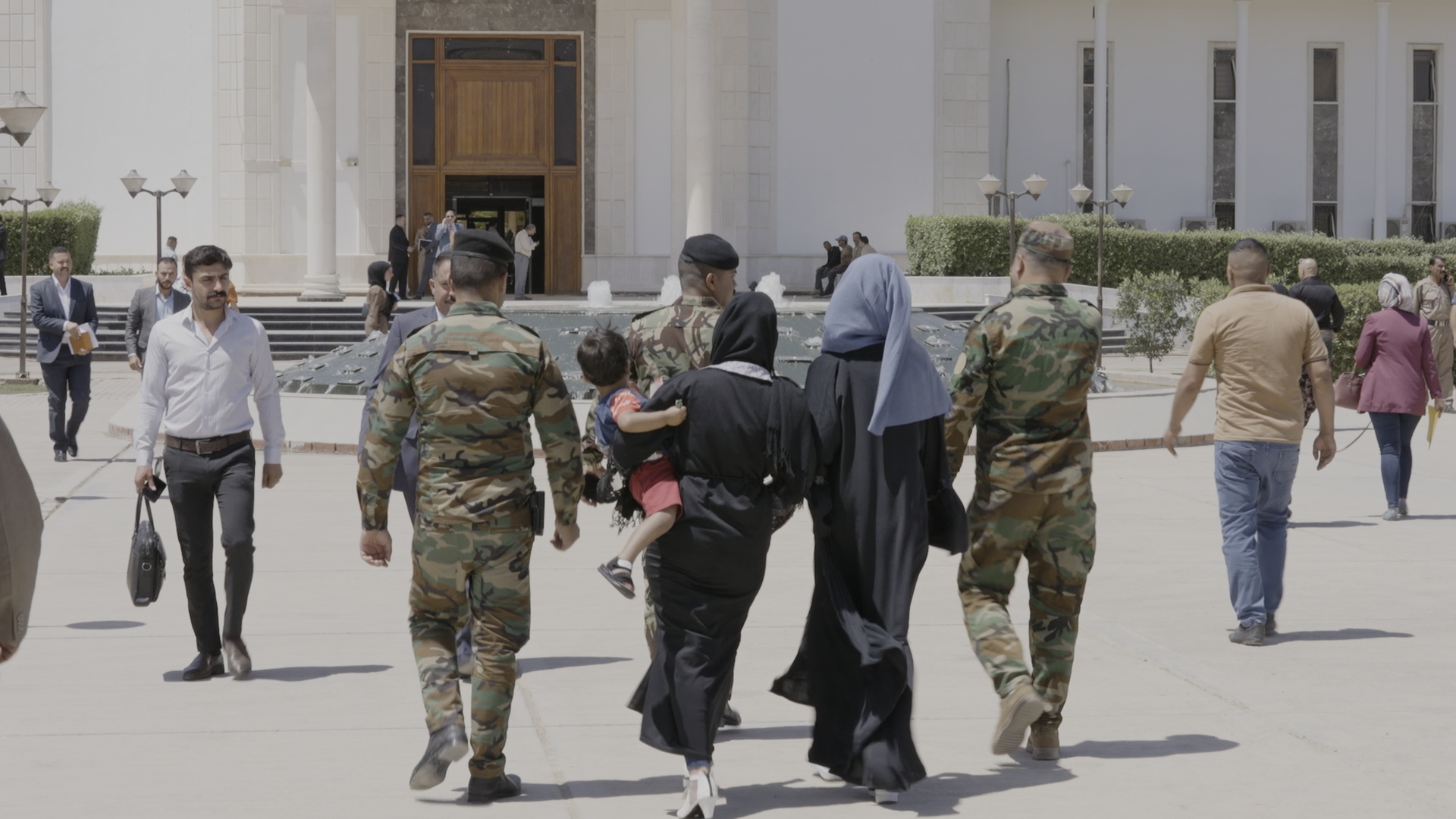 People at a court in Iraq