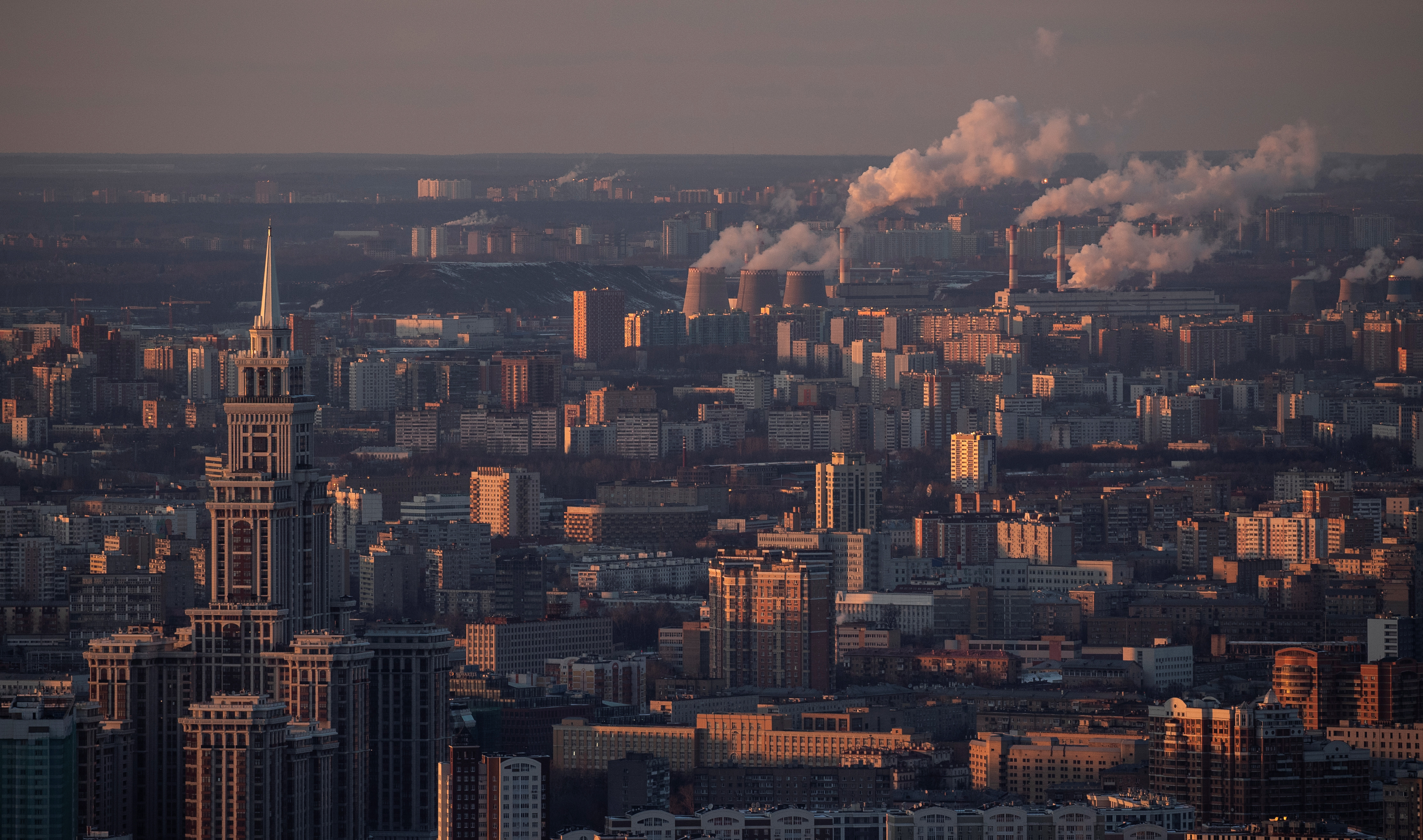 Moscow skyline.