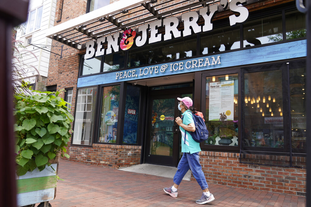 A Ben & Jerry's shop