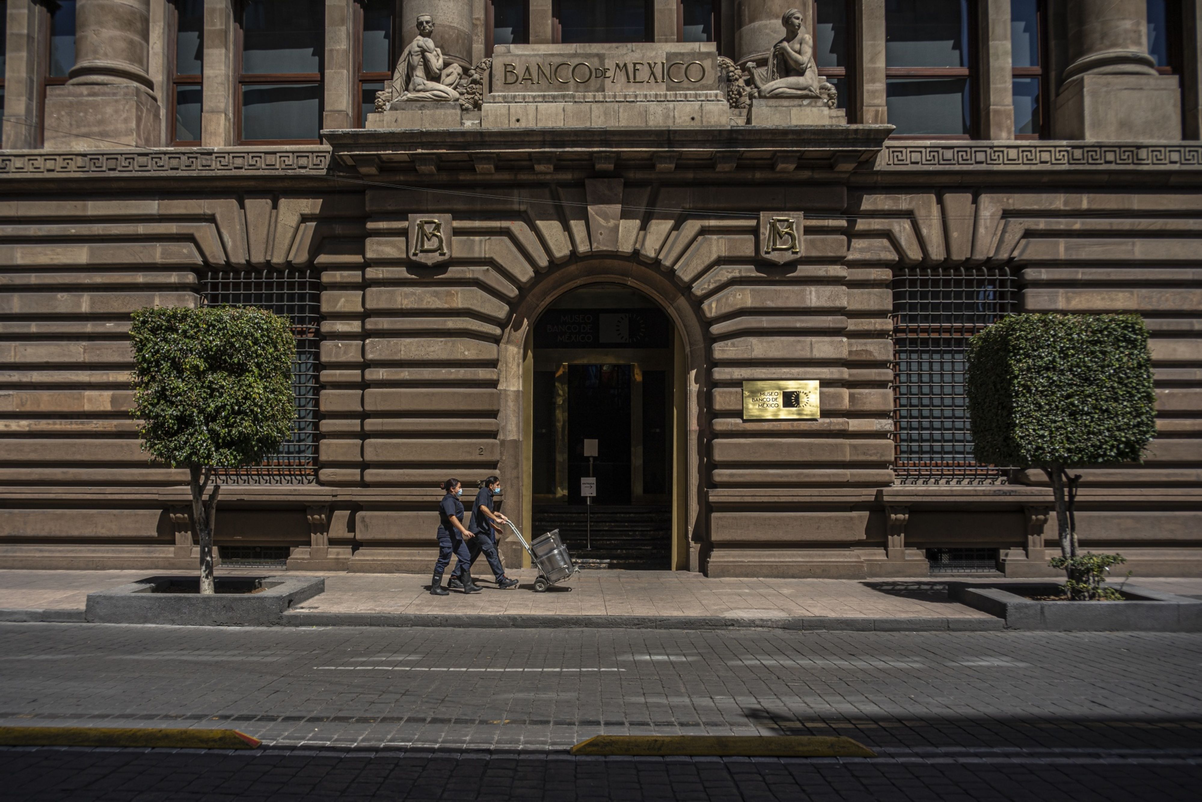 The Bank of Mexico (Banxico) in Mexico City, Mexico
