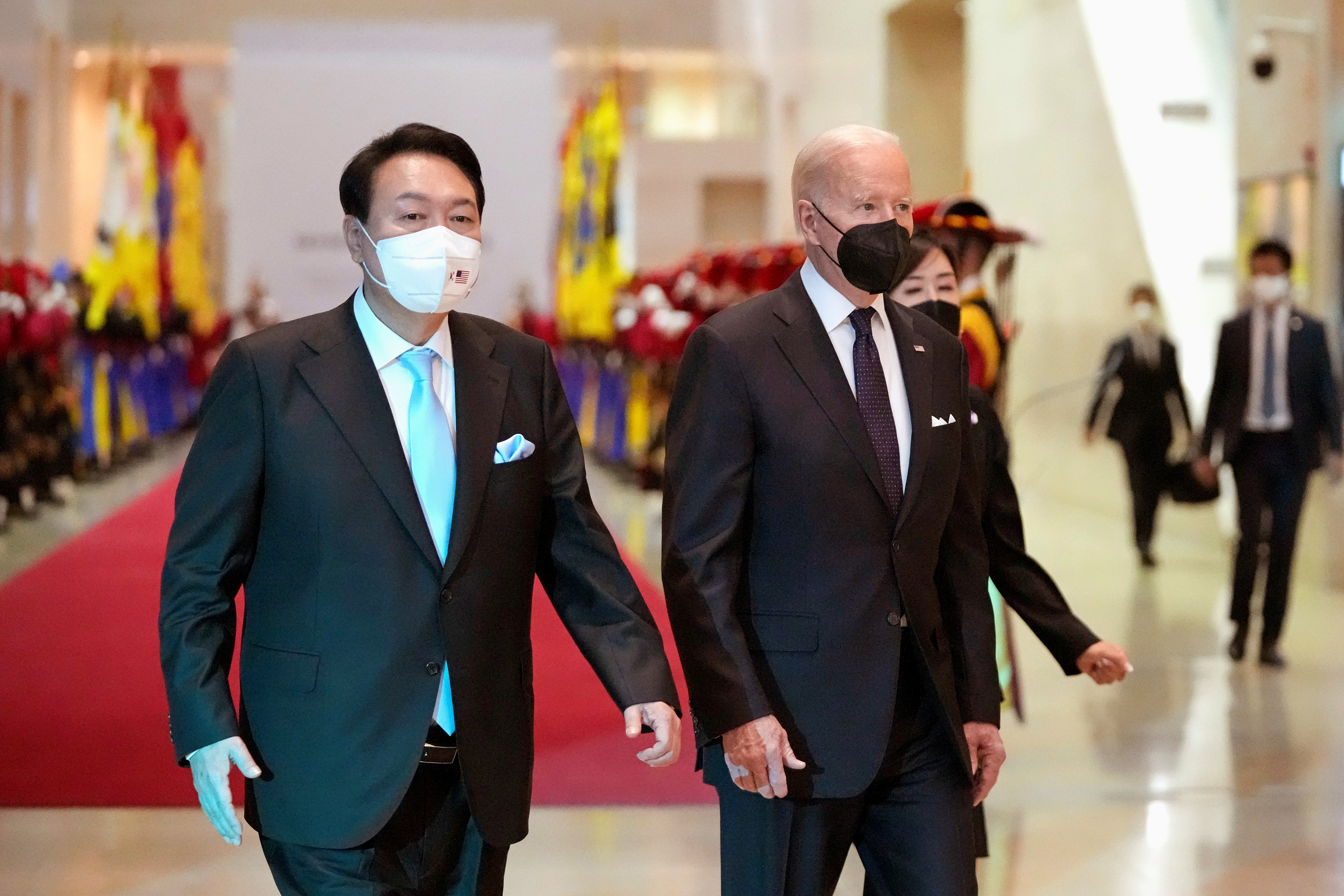 US President Joe Biden and South Korean President Yoon Suk-yeol.