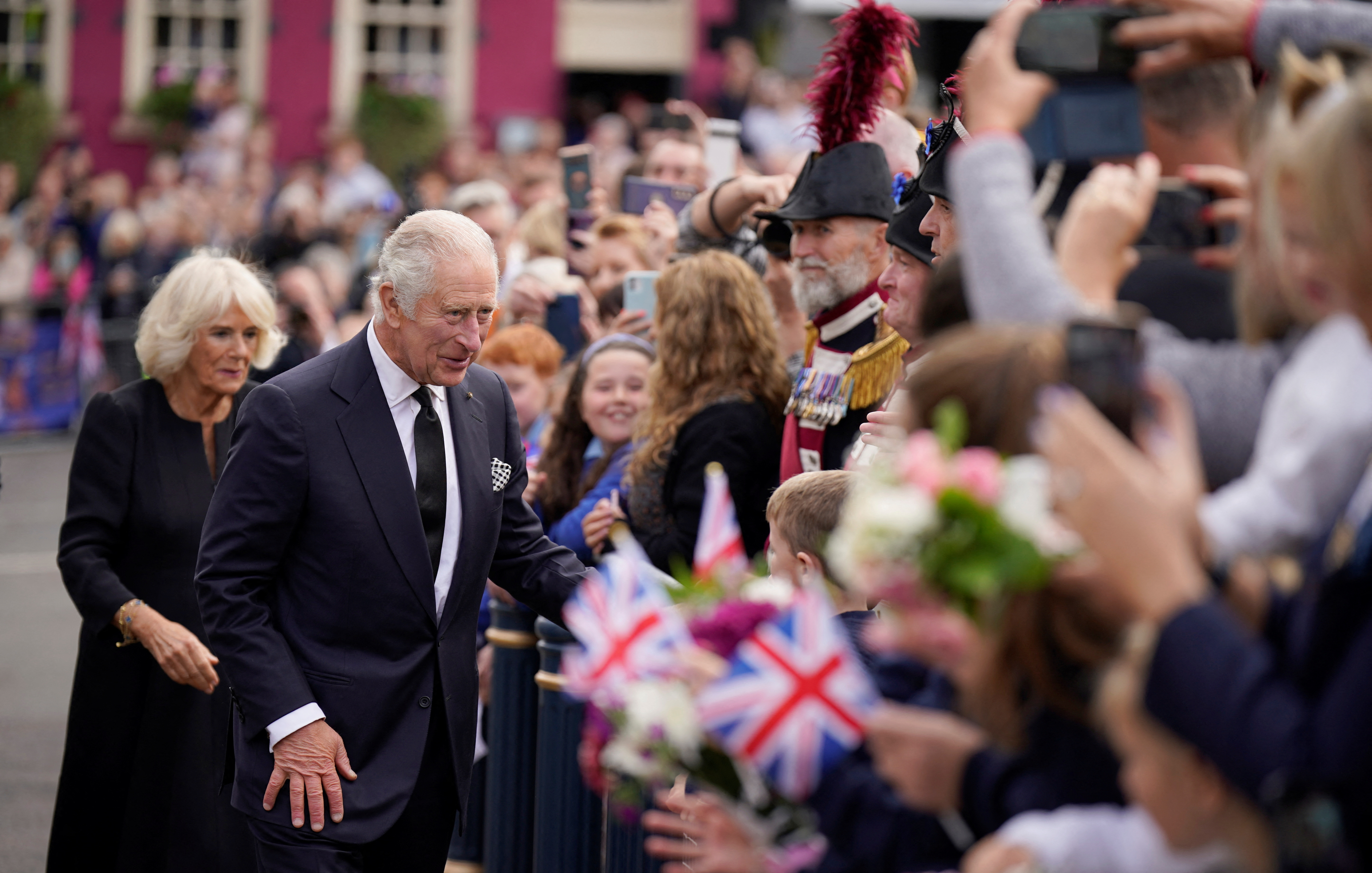 King Charles meets people in Belfast