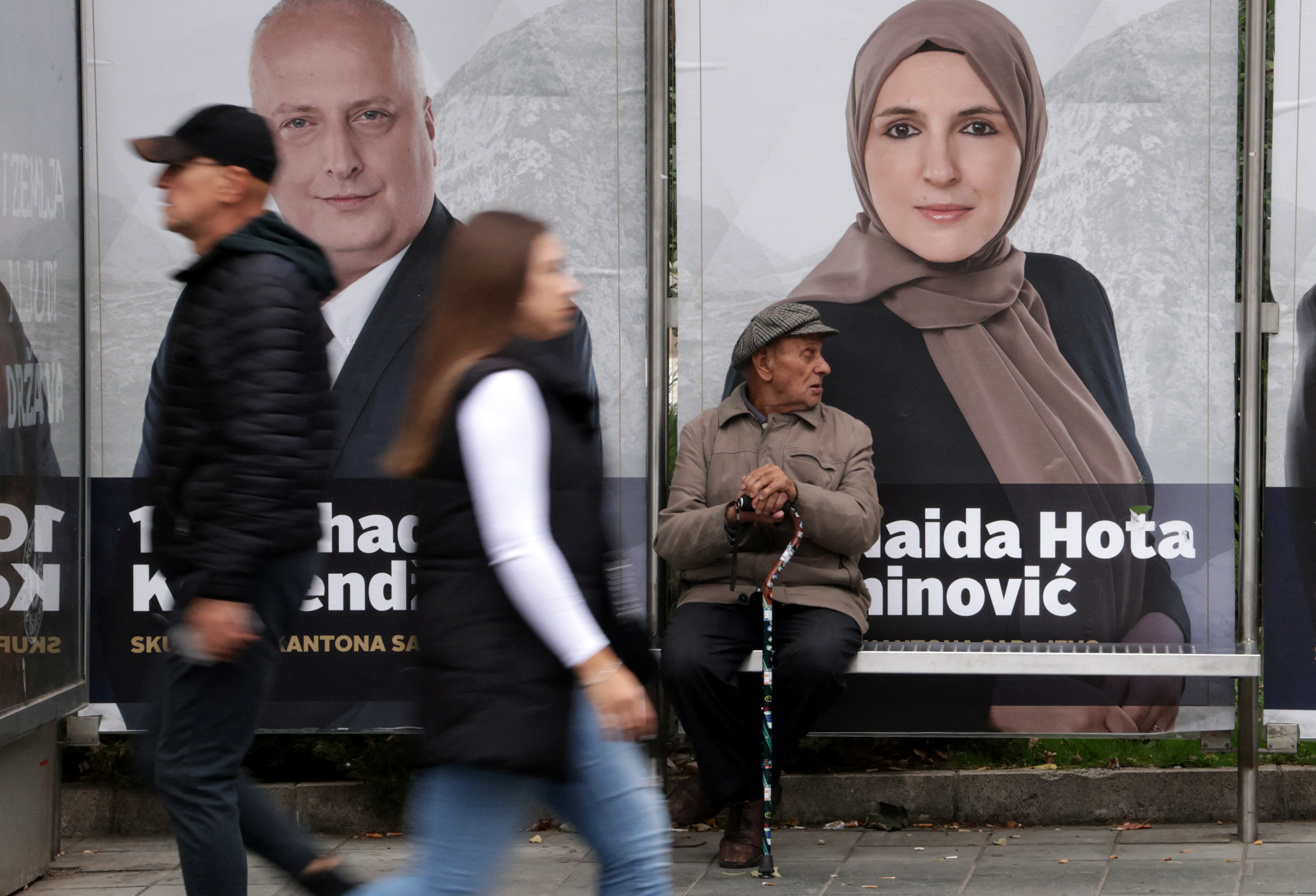 Bosnia election posters