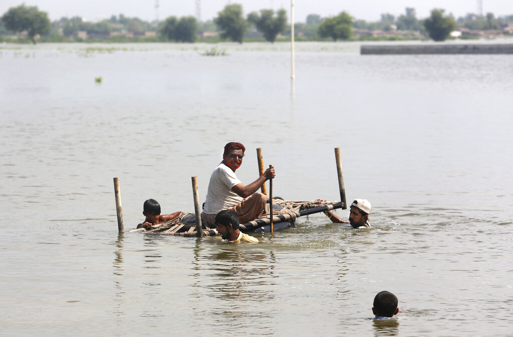 People use cot to salvage belongings