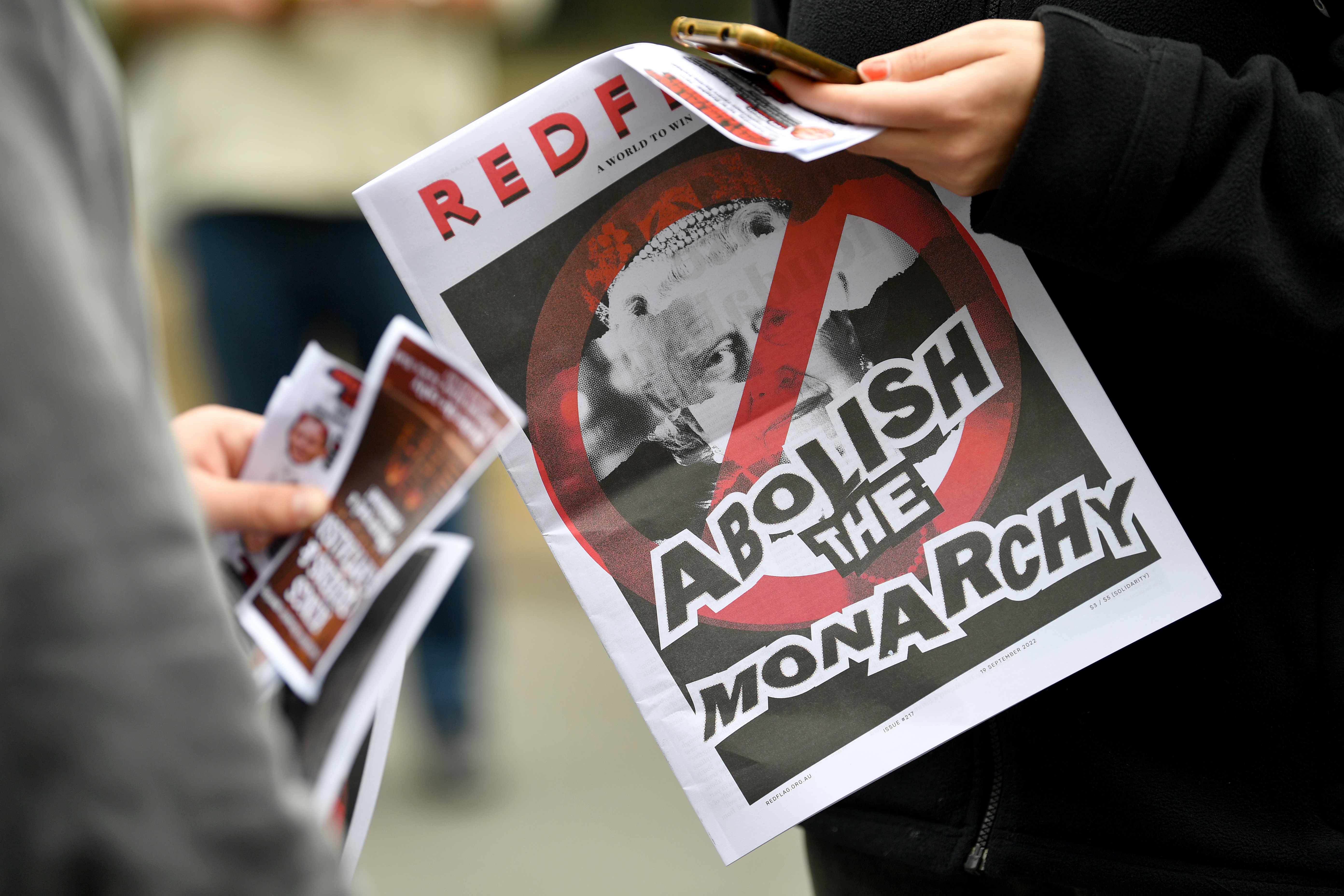 AUSTRALIA ANTI MONARCHY PROTEST