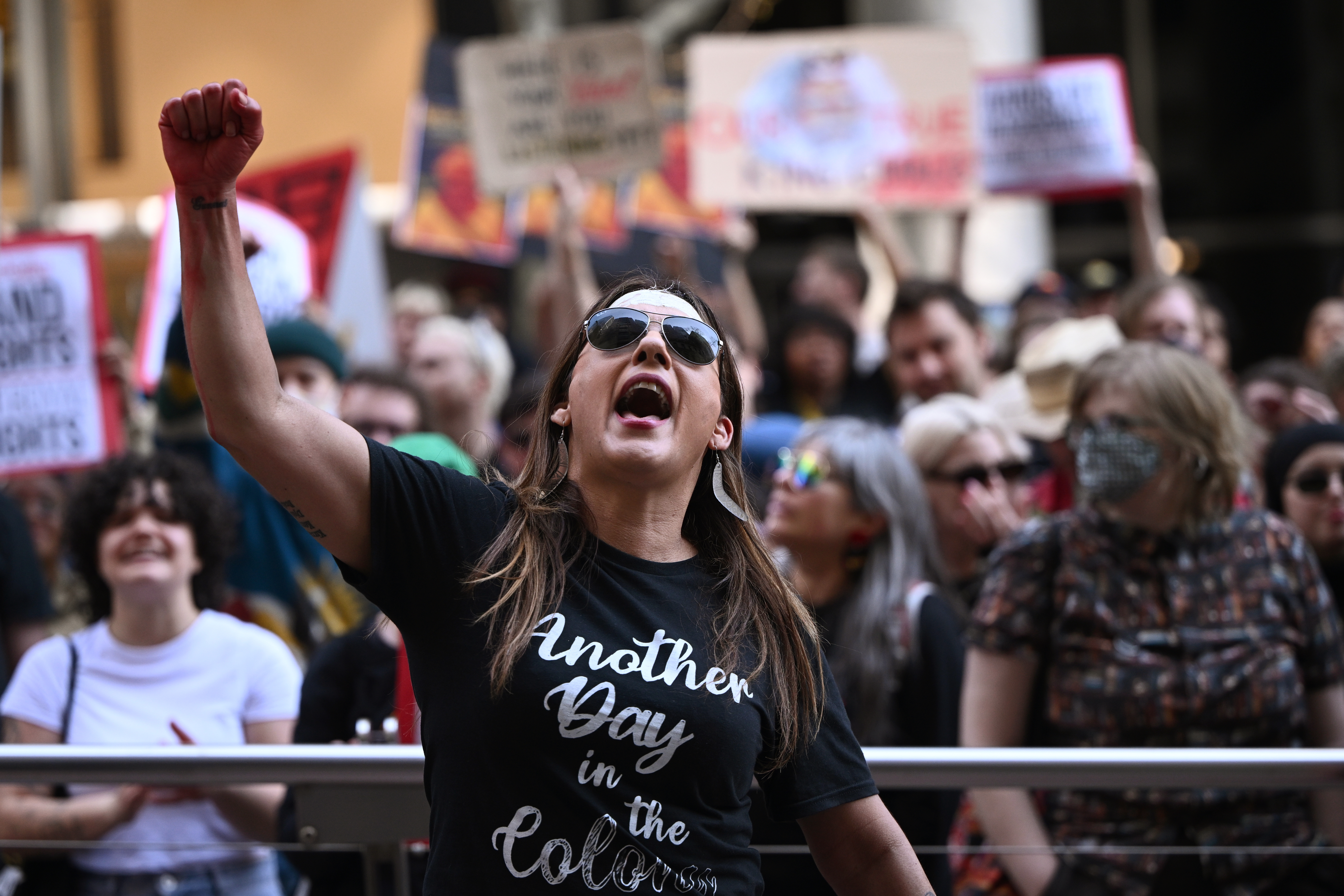 AUSTRALIA ANTI MONARCHY PROTEST