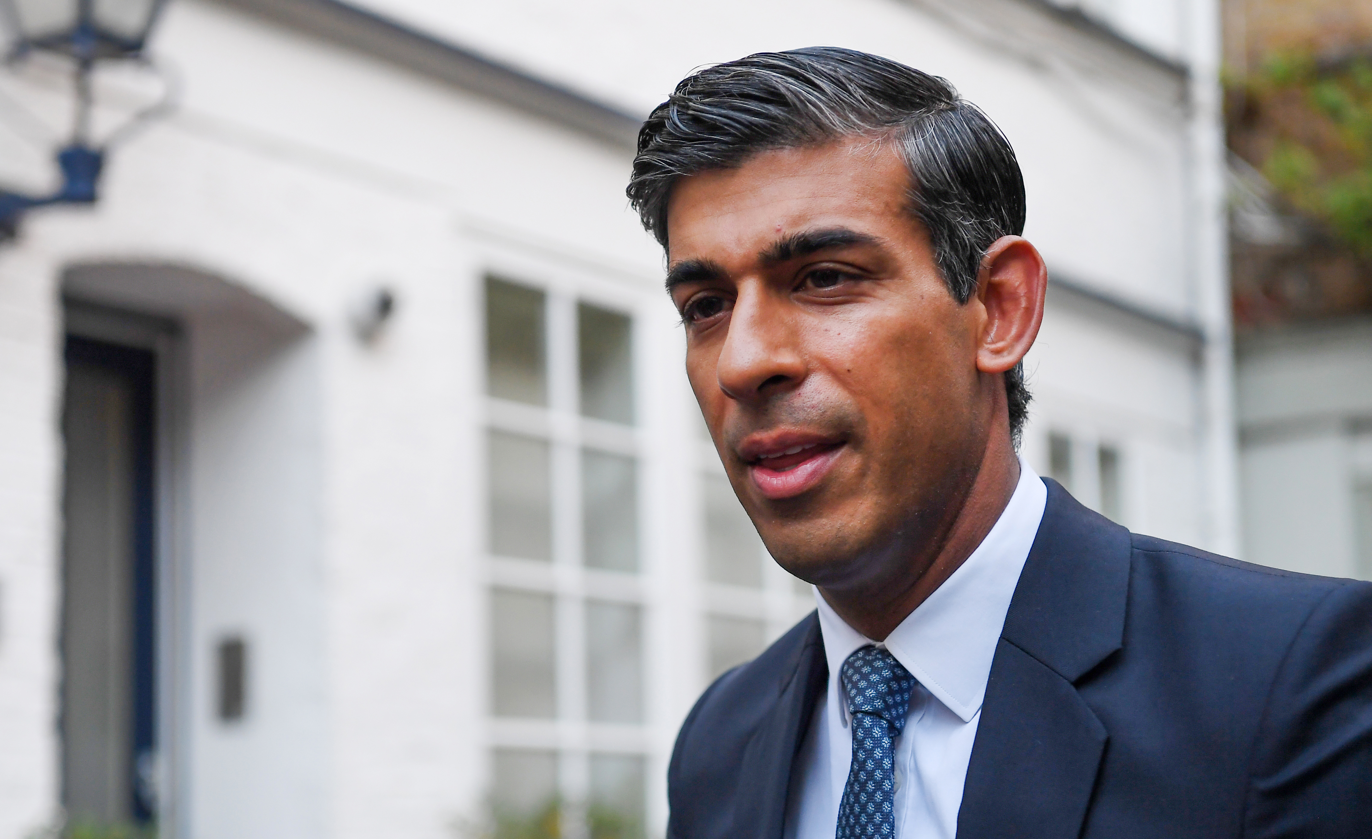 Former British Chancellor of the Exchequer Rishi Sunak leaves his home in London, Britain 24 October 2022. Sunak looks set to succeed outgoing Liz Truss as Britain?s prime minister after former premier Boris Johnson pulled out of the race for the Conservative Party leadership. Penny Mordaunt is Sunak?s only challenger but trails way behind him in the MP vote. EPA-EFE/ANDY RAIN