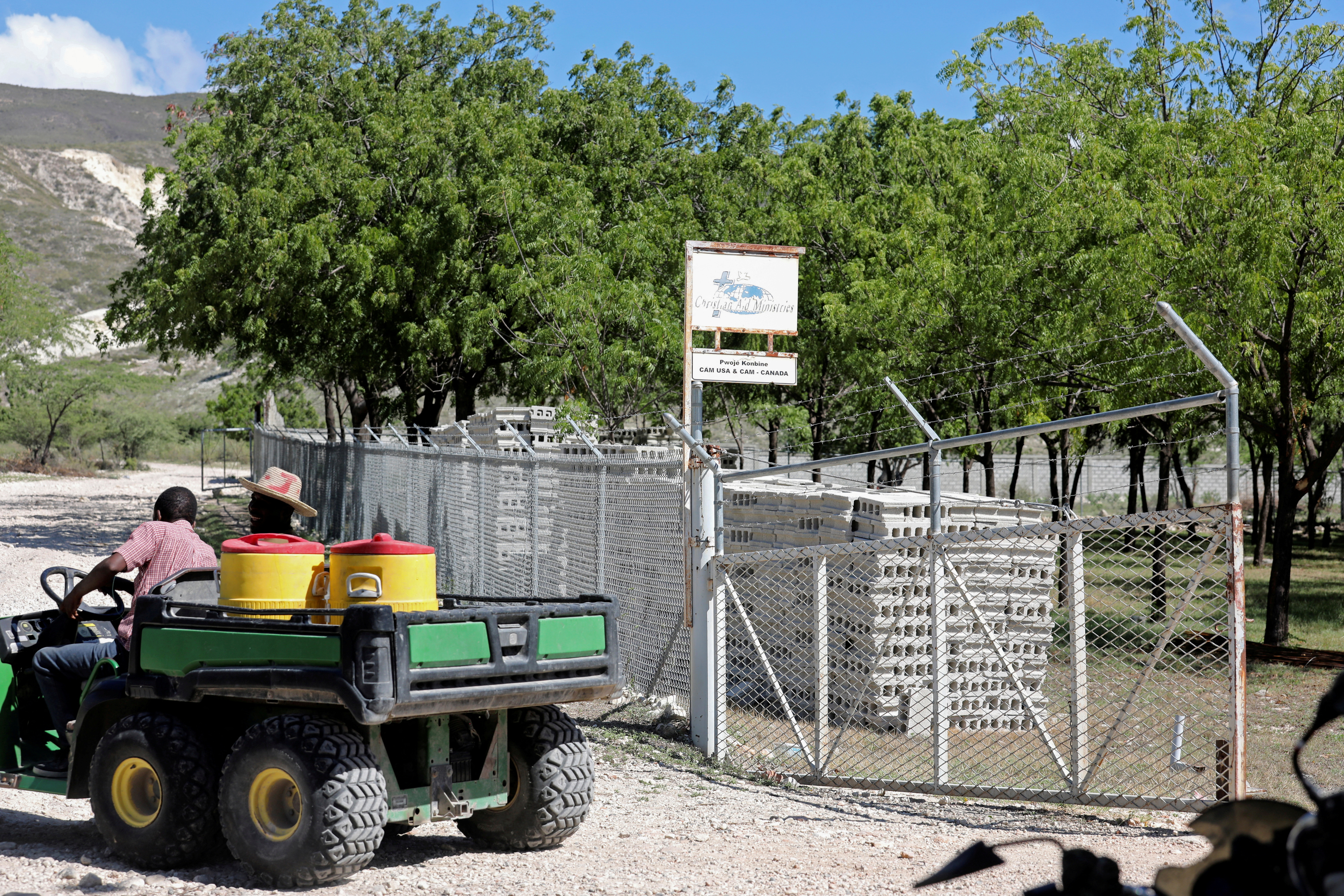 A photo at Christian Aid Ministries compound near Port-au-Prince