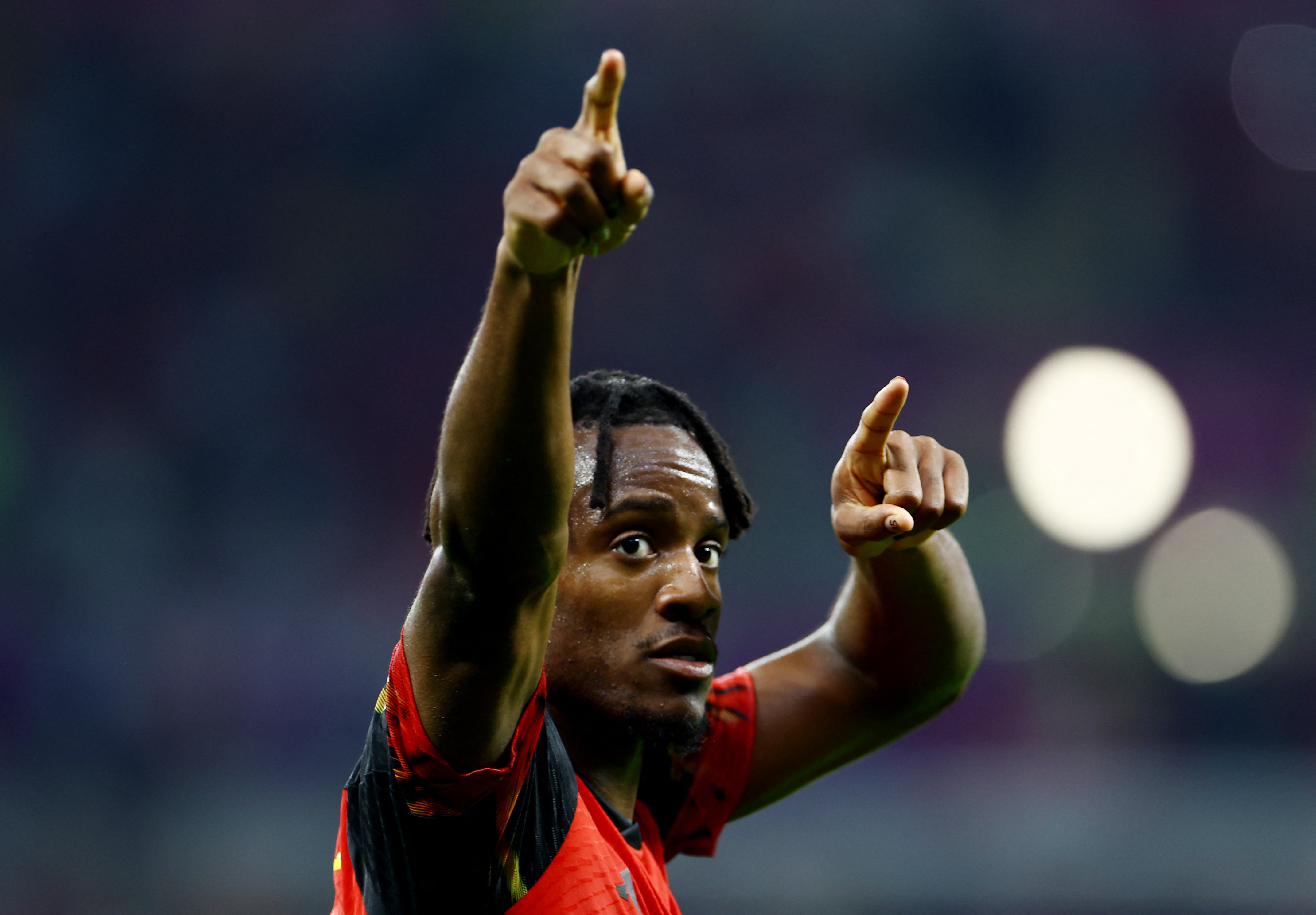 Michy Batshuayi celebrates scoring