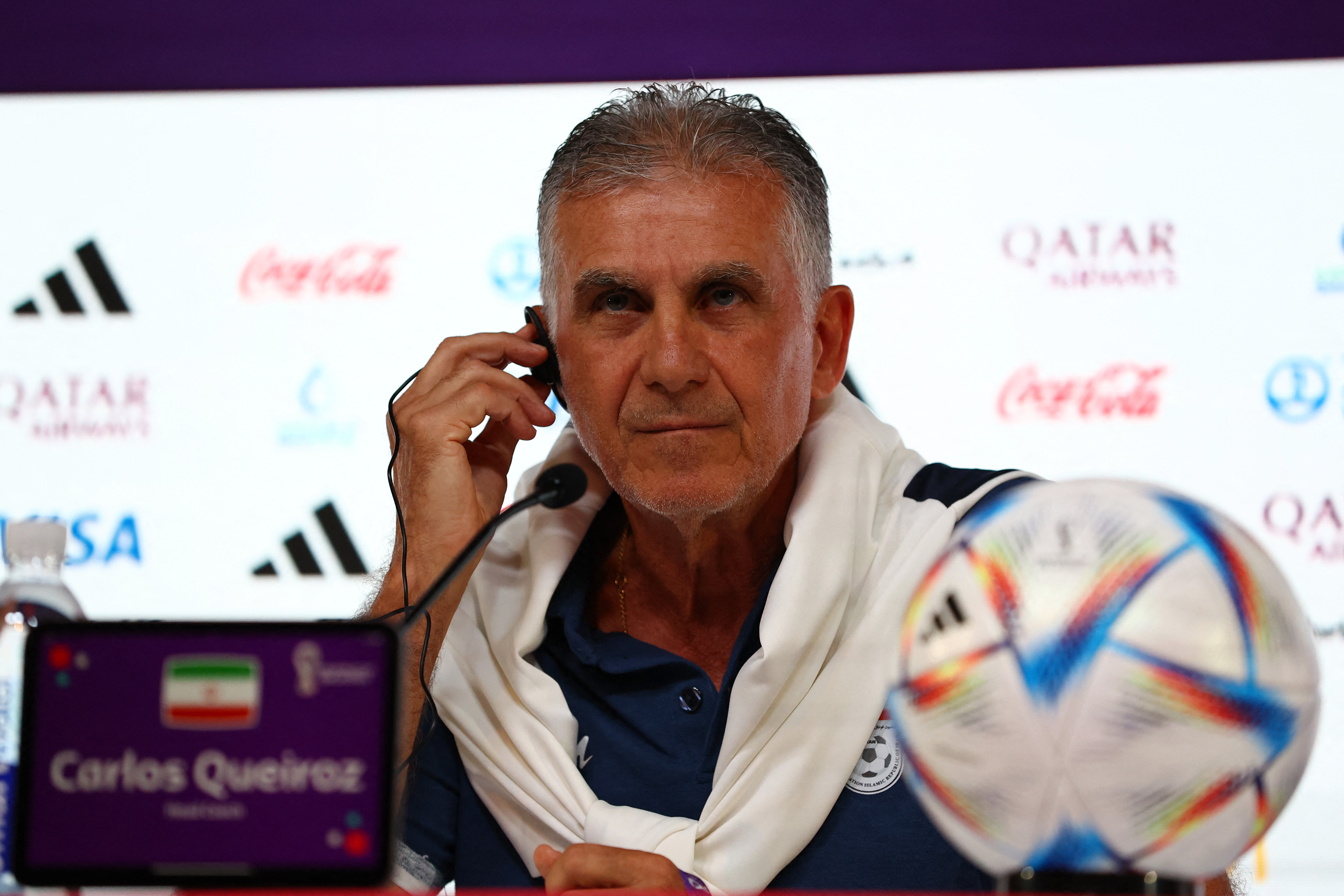 Iran coach Carlos Queiroz
