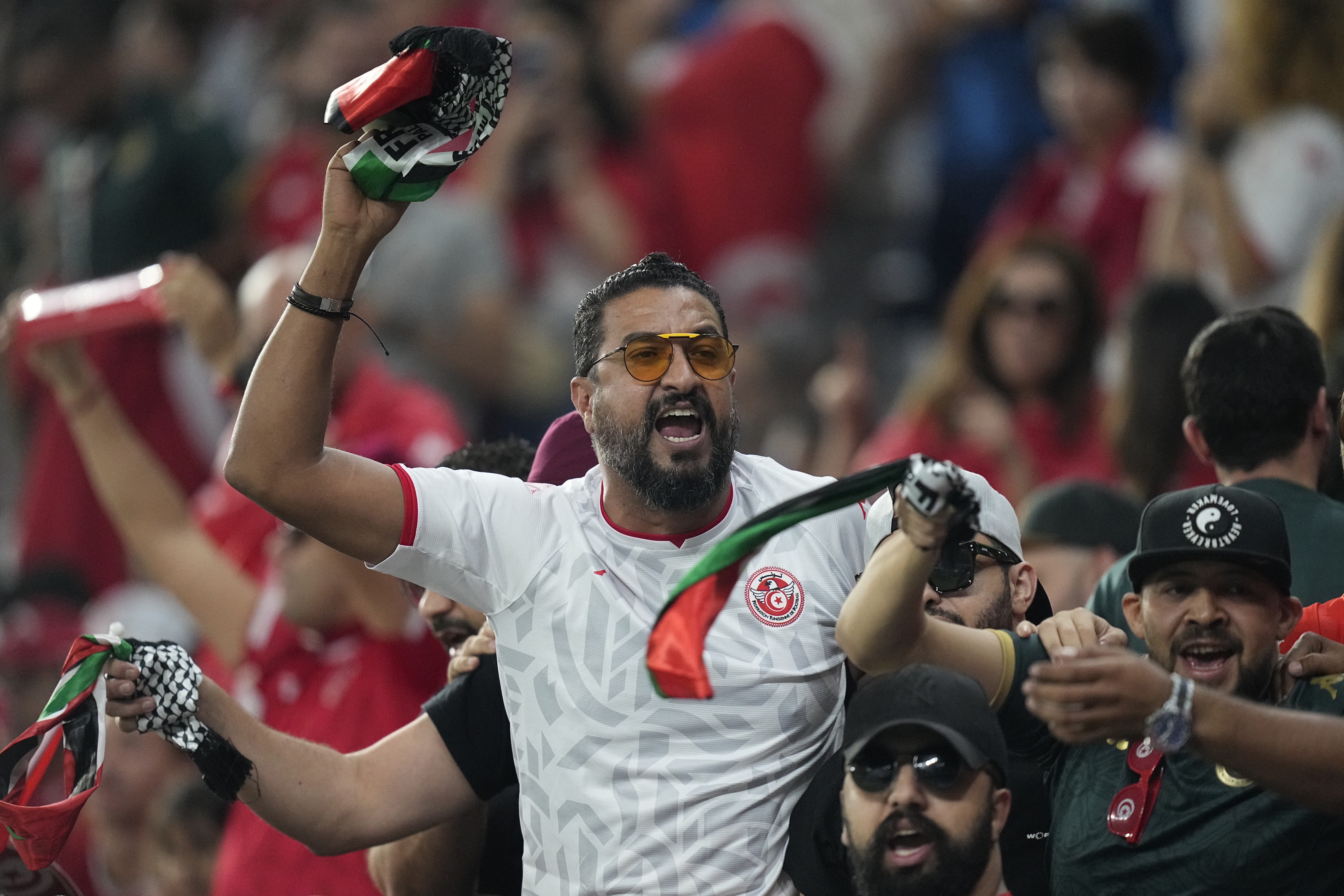 WCup Denmark Tunisia Soccer