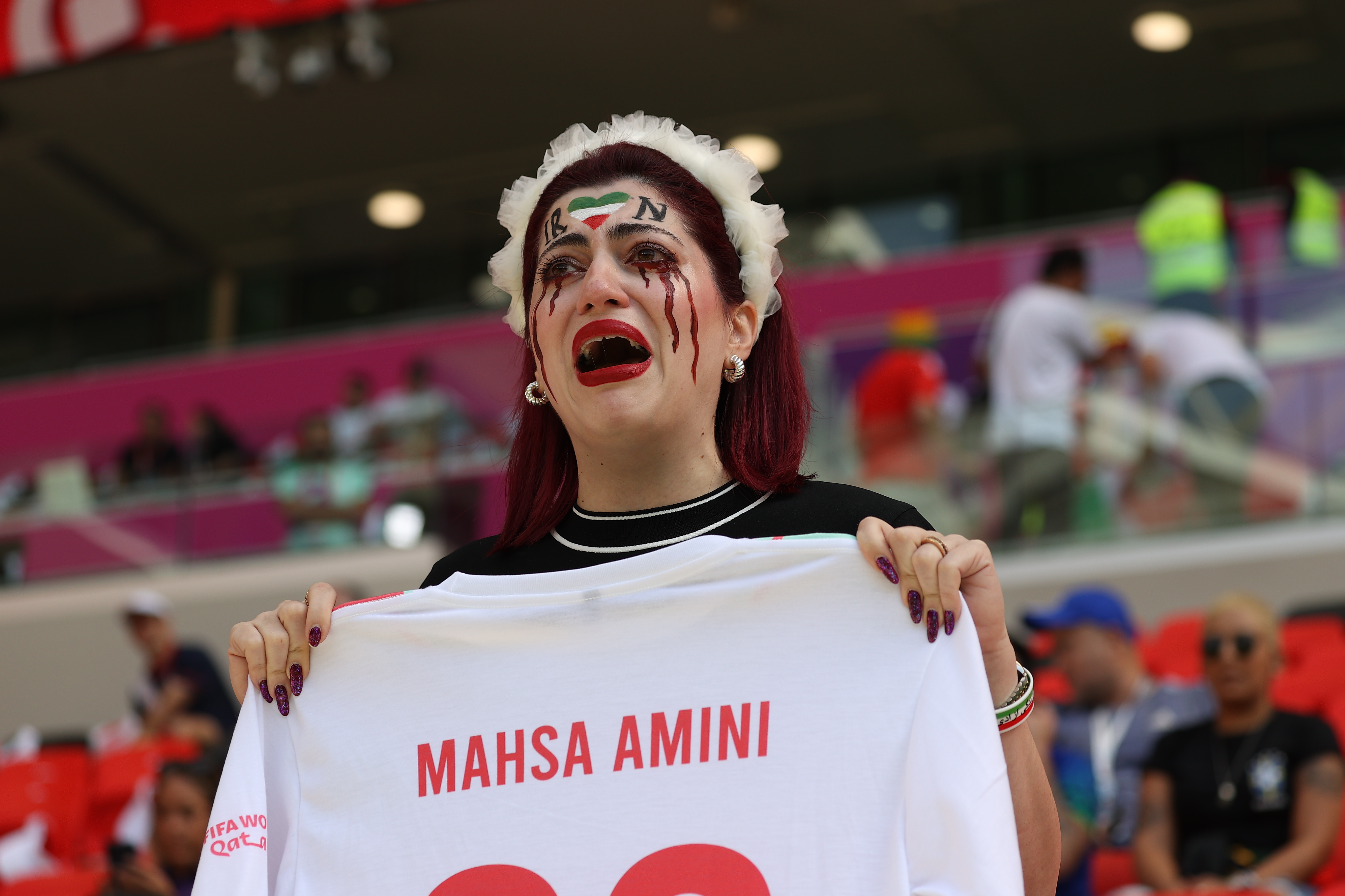 Wales - Iran protest